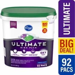 Kroger Ultimate Dish Pacs Fresh Scent Dishwashing Detergent