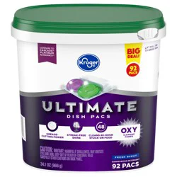 Kroger® Ultimate Dish Pacs Fresh Scent Dishwashing Detergent