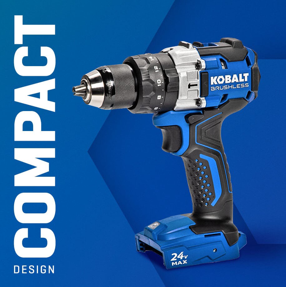 slide 3 of 6, Kobalt 1/2-in 24-volt Variable Speed Brushless Cordless Hammer Drill (, 1 ct