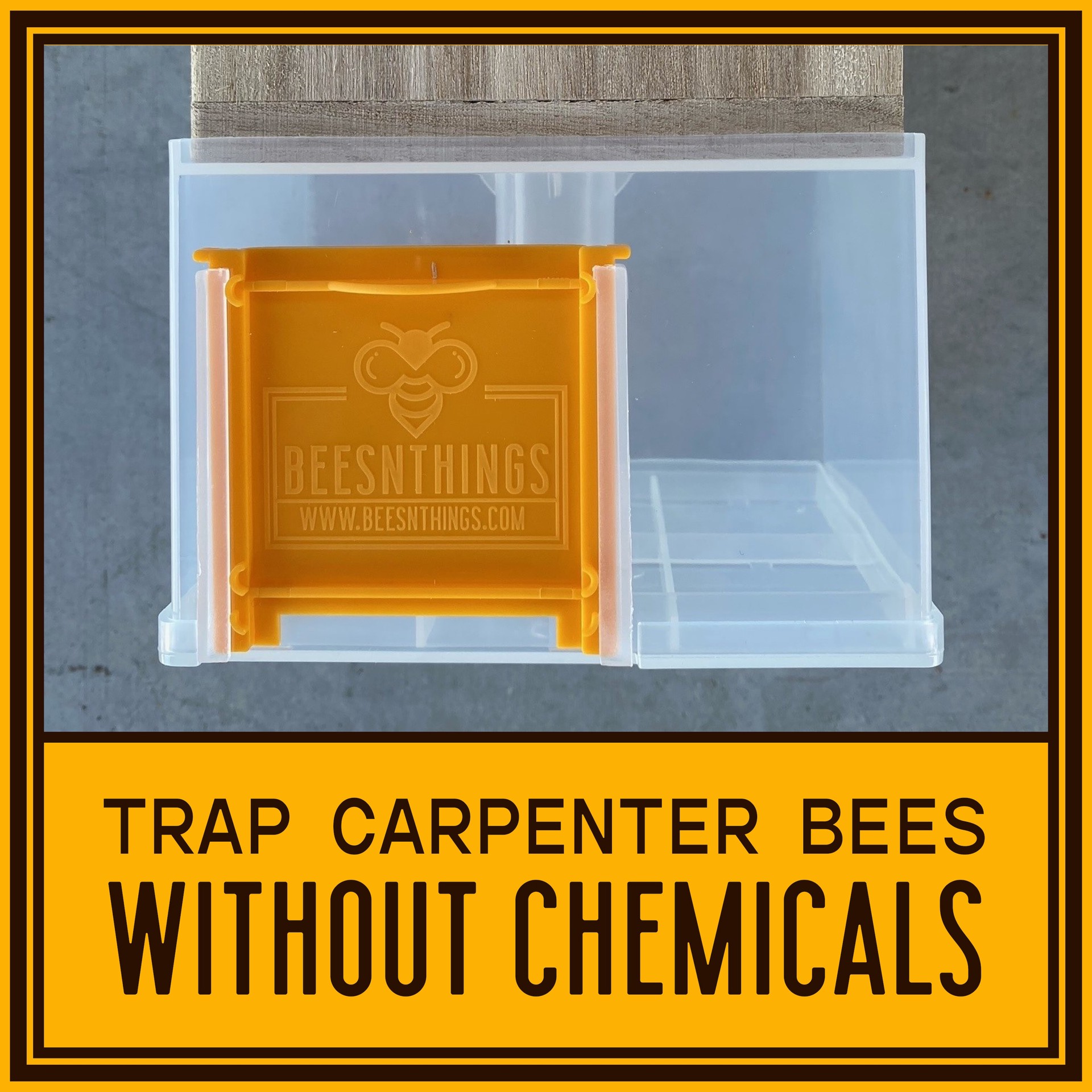 slide 3 of 6, BeesNThings Outdoor Carpenter bee trap, 1 ct