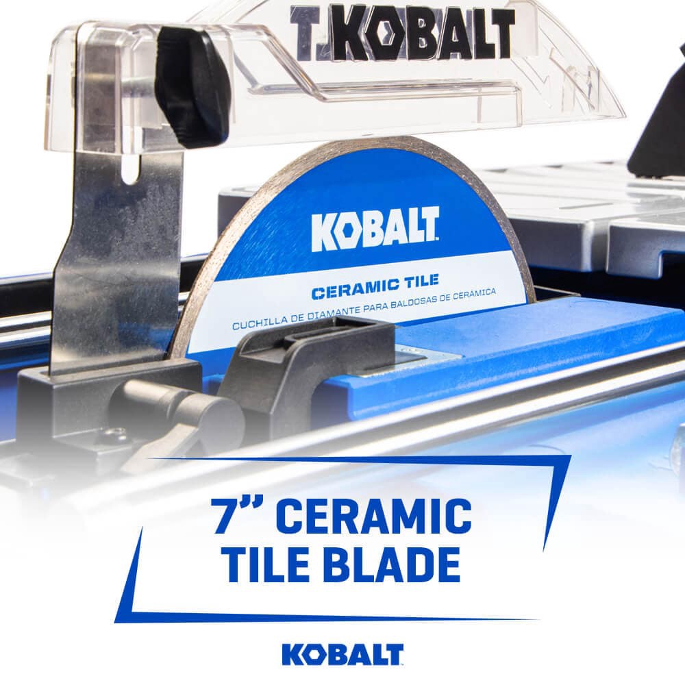 slide 5 of 6, Kobalt 24V 7-in -Blade Cordless Wet Tabletop Sliding Table Tile Saw ( Battery Included ), 1 ct