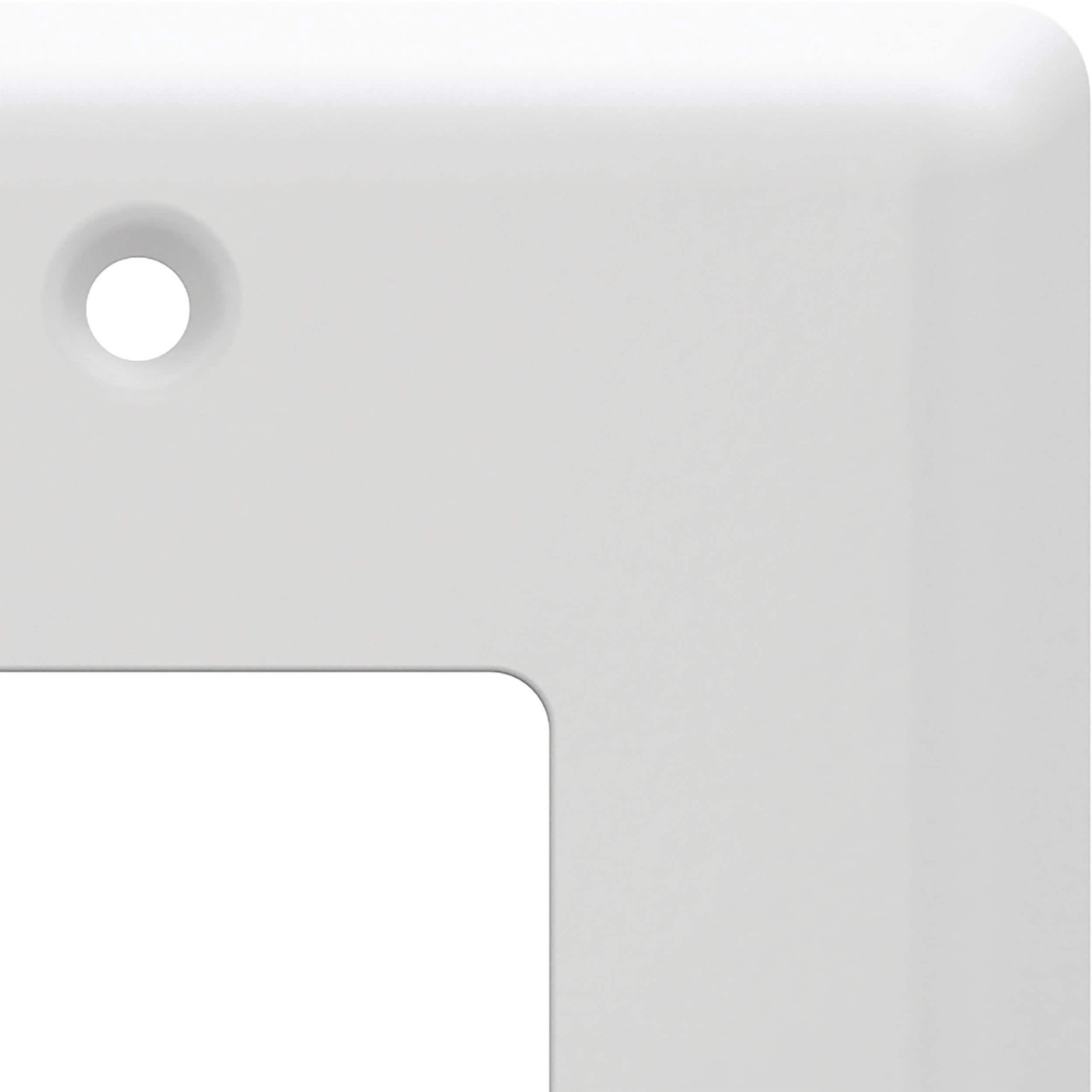 slide 3 of 6, allen + roth Simple Square 2 -Gang Standard Size Pure White Steel Indoor Decorator Wall Plate, 1 ct