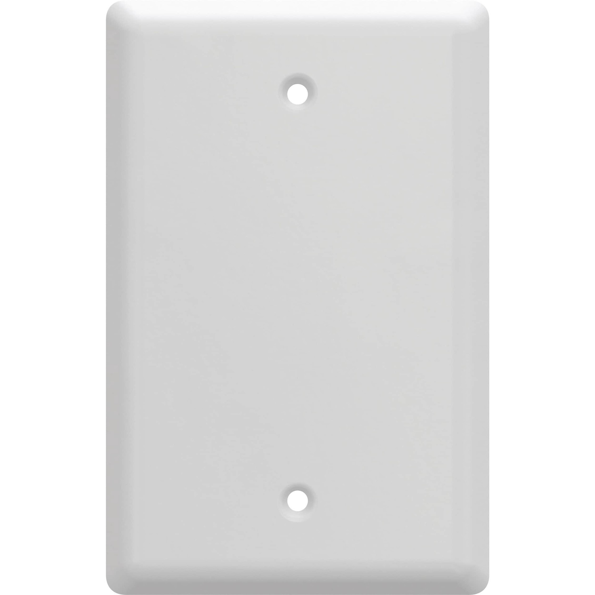 slide 1 of 6, allen + roth Simple Square 1 -Gang Standard Size Pure White Steel Indoor Blank Wall Plate, 1 ct