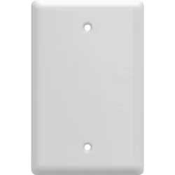 allen + roth Simple Square 1 -Gang Standard Size Pure White Steel ...