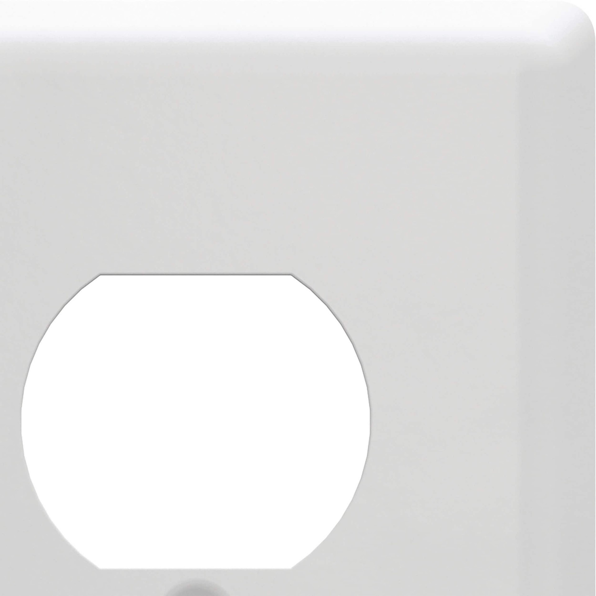slide 3 of 6, allen + roth Simple Square 1 -Gang Standard Size Pure White Steel Indoor Duplex Wall Plate, 1 ct