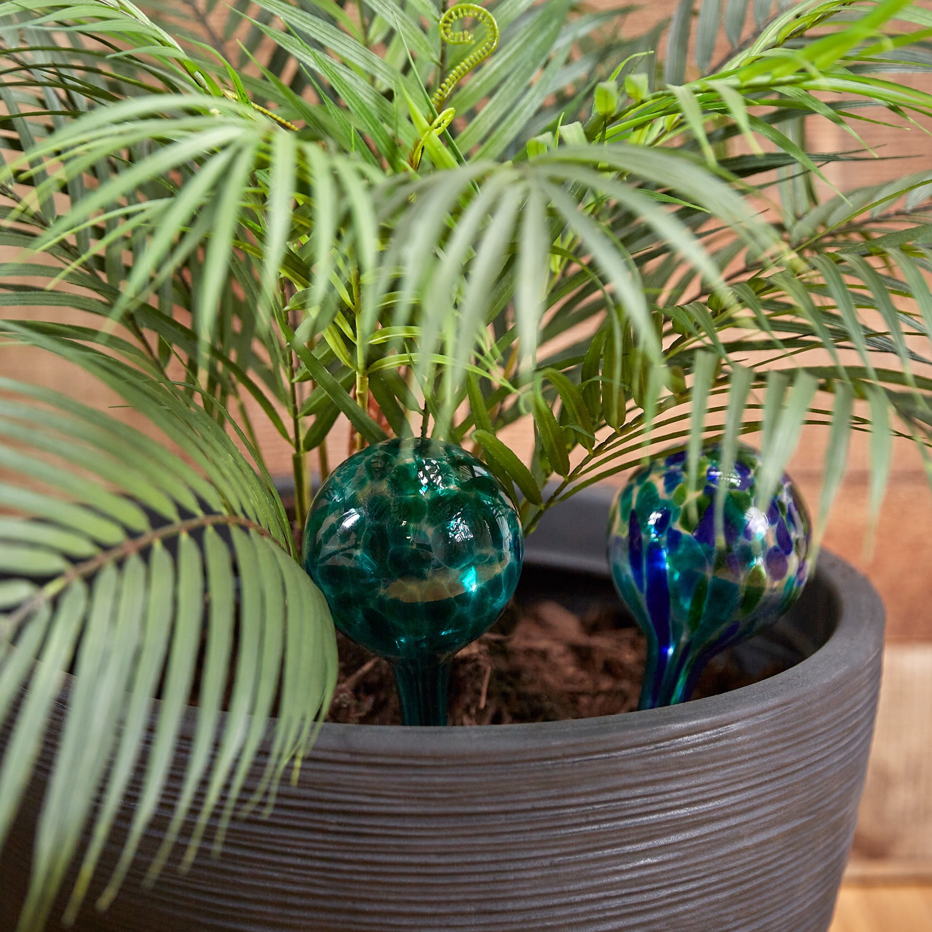 slide 4 of 6, allen + roth 11.81-in Multiple colors Glass Garden Stake, 1 ct