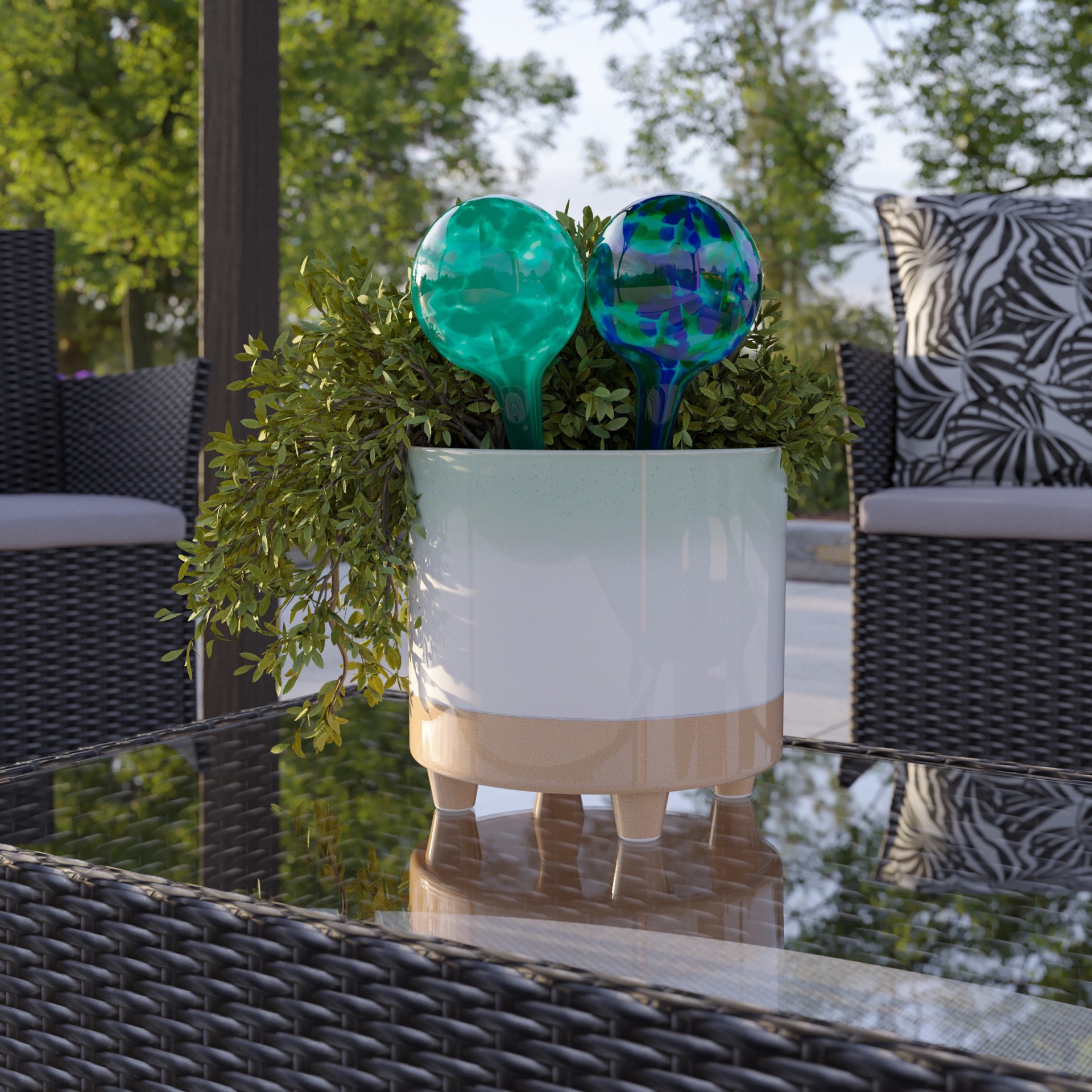 slide 2 of 6, allen + roth 11.81-in Multiple colors Glass Garden Stake, 1 ct