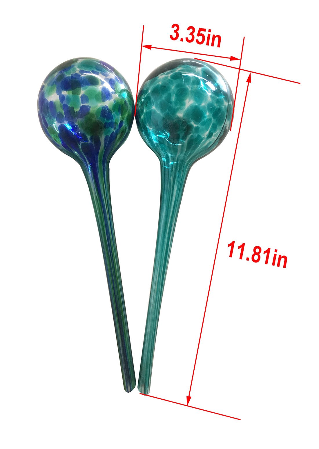 slide 6 of 6, allen + roth 11.81-in Multiple colors Glass Garden Stake, 1 ct