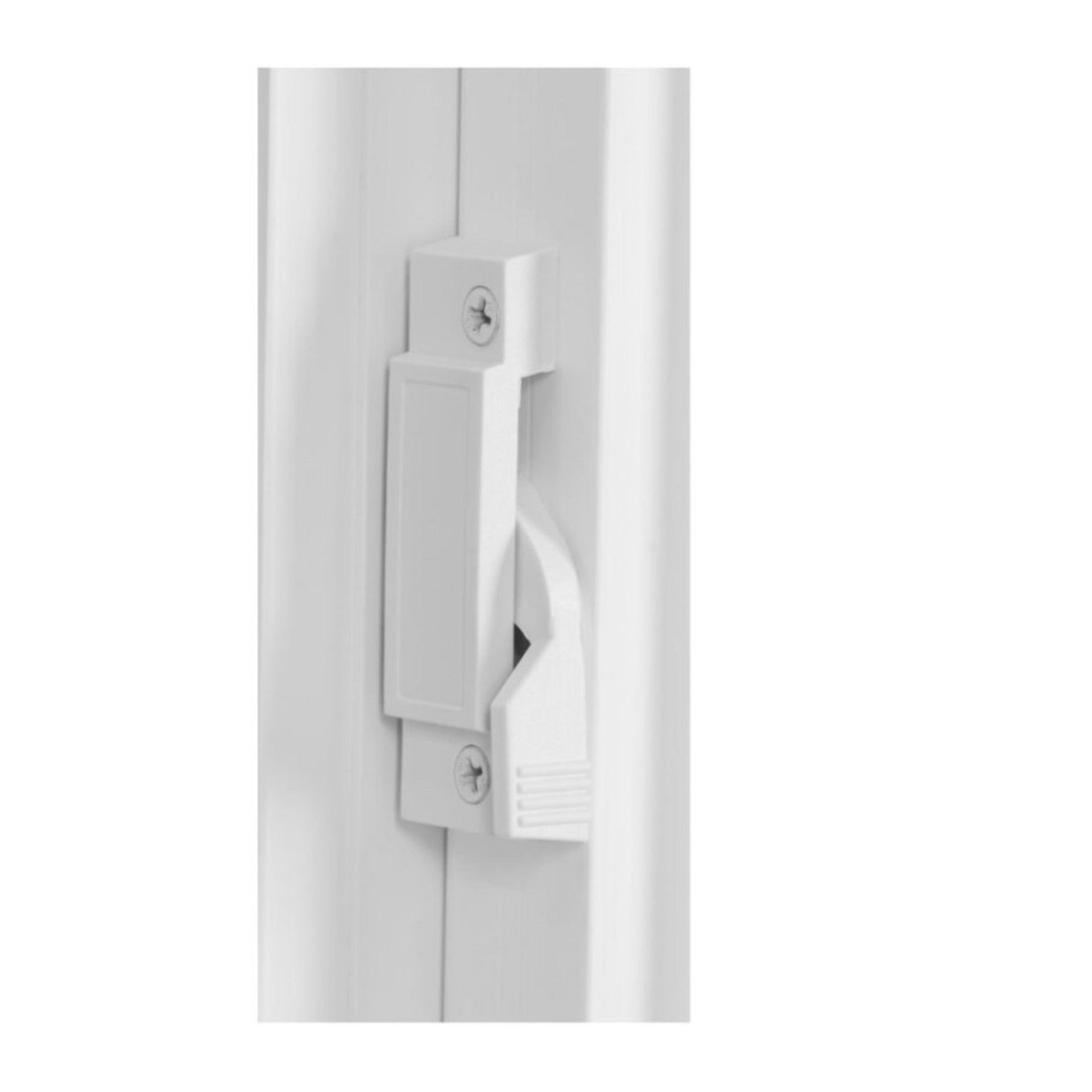 slide 6 of 6, RELIABILT 31-3/4-in x 13-3/4-in White Exterior White Interior Left-Handed Vinyl Sliding Window Double strength (Half Screen Included), 1 ct