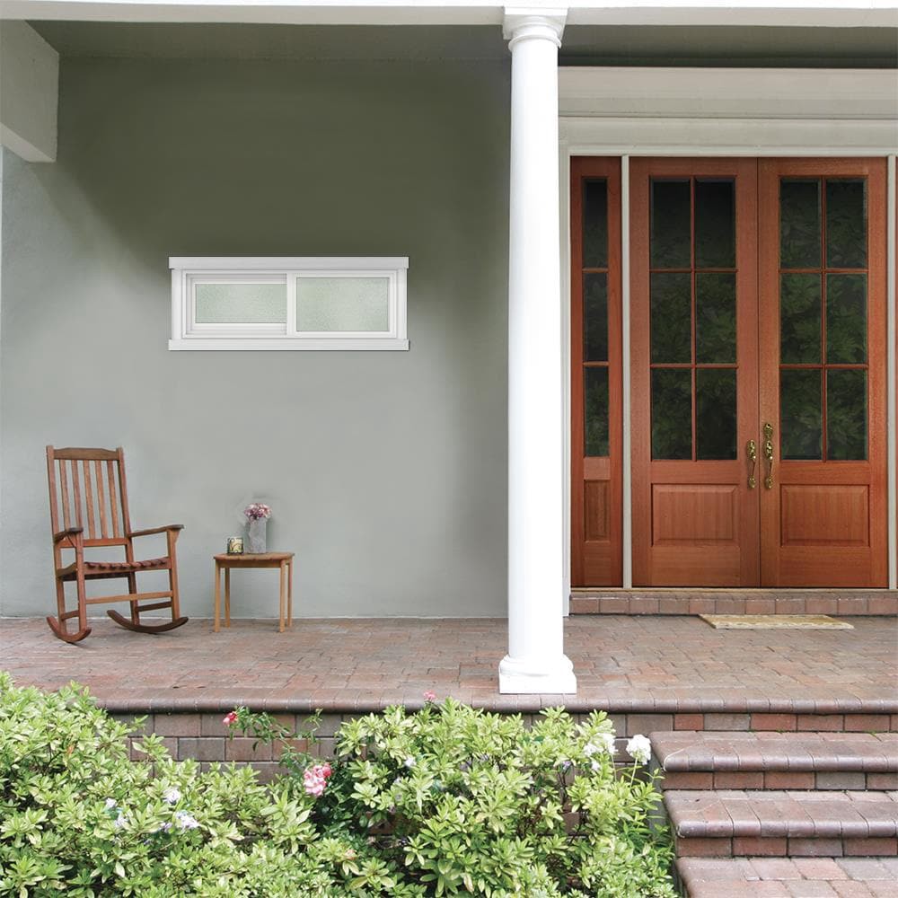 slide 4 of 6, JELD-WEN V-2500 White Exterior White Interior Left-Handed Vinyl Sliding Window Annealed Glass (Full Screen Included), 1 ct