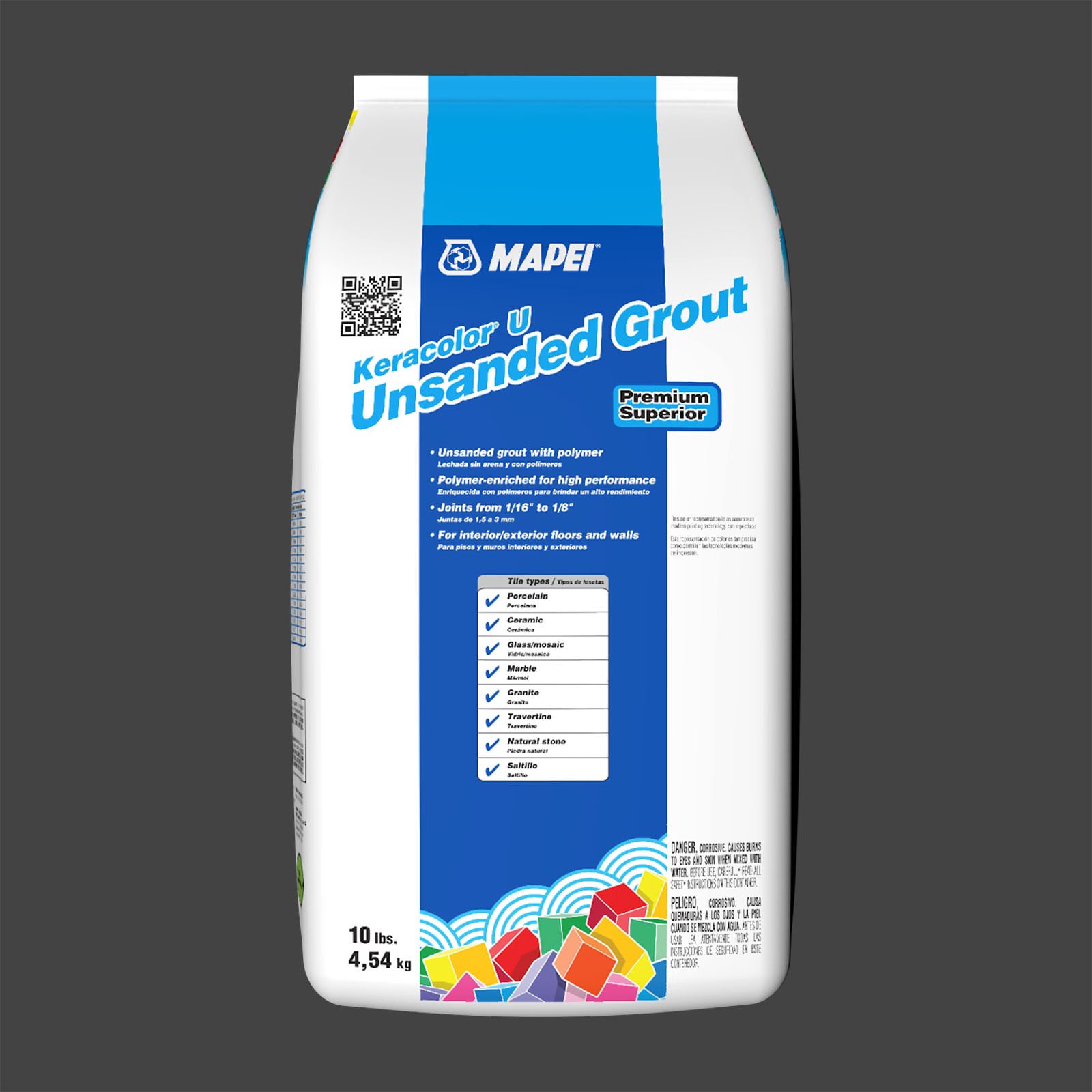slide 1 of 6, MAPEI Keracolor Black #5010 Unsanded Grout (10-lb), 1 ct