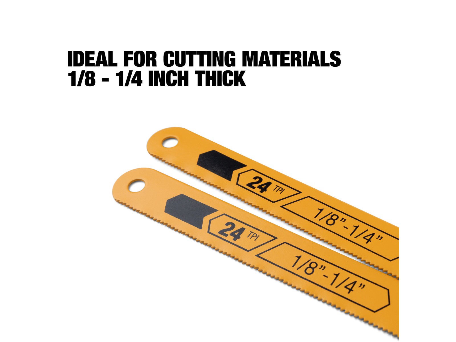 slide 3 of 6, TOUGHBUILT 12-in Bi-metal Medium cut Hacksaw blade Set, 1 ct