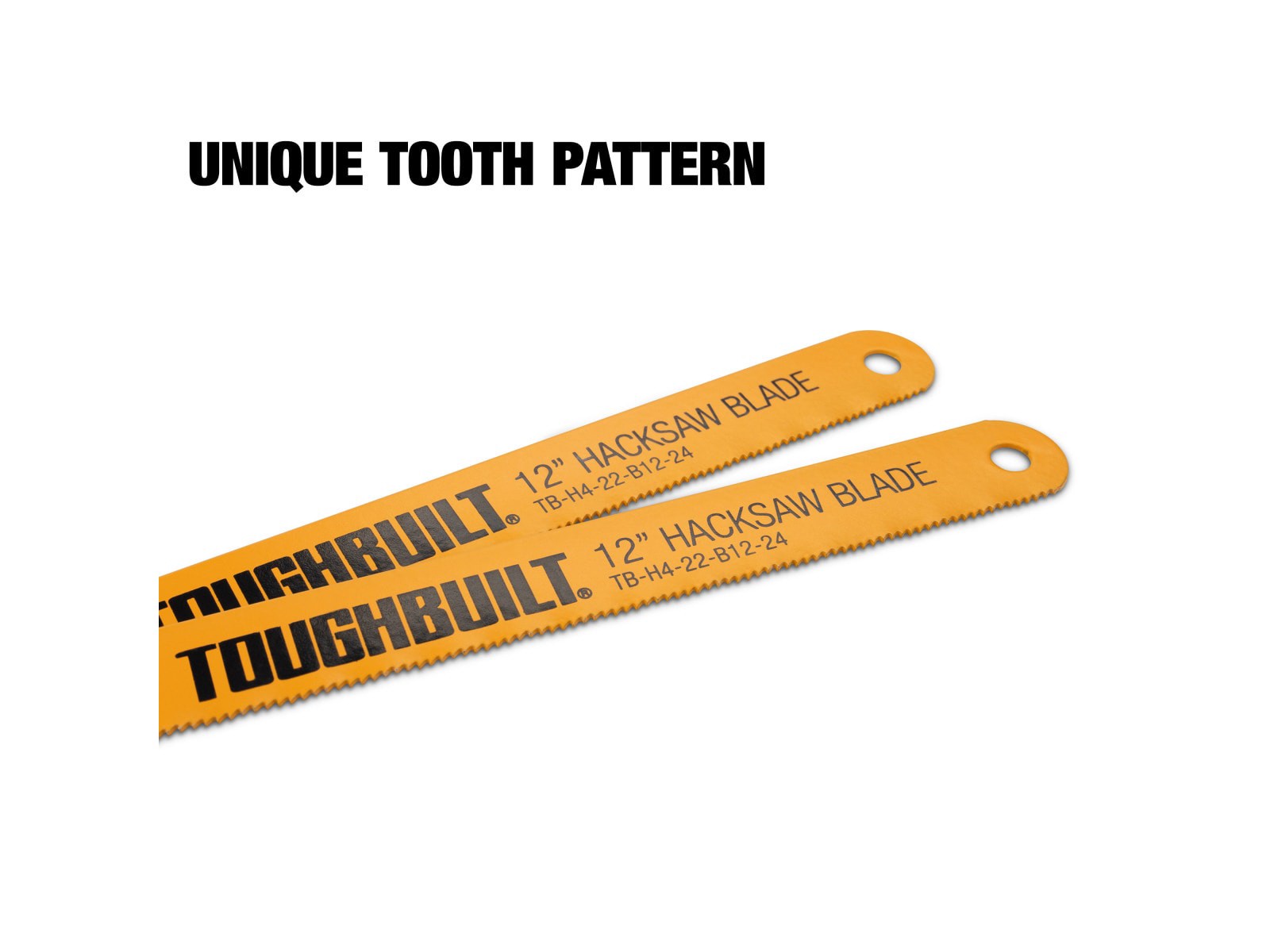 slide 4 of 6, TOUGHBUILT 12-in Bi-metal Medium cut Hacksaw blade Set, 1 ct