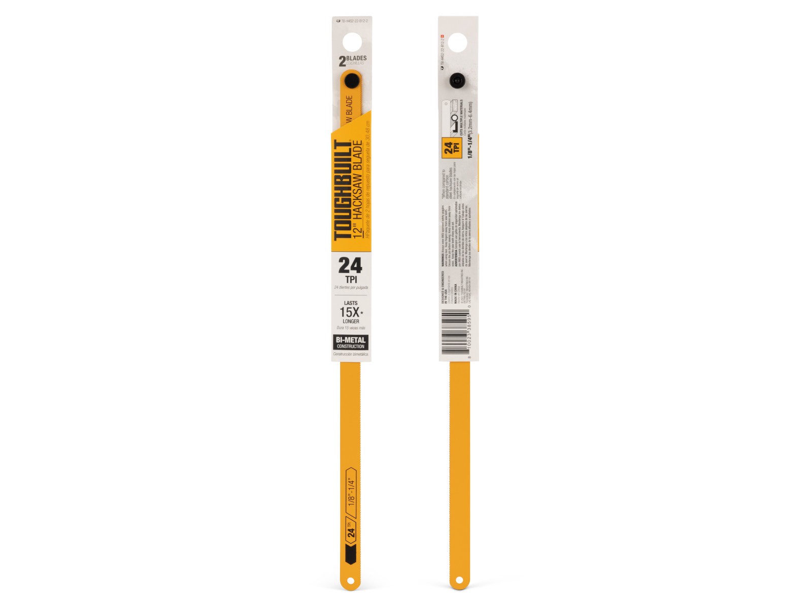 slide 6 of 6, TOUGHBUILT 12-in Bi-metal Medium cut Hacksaw blade Set, 1 ct