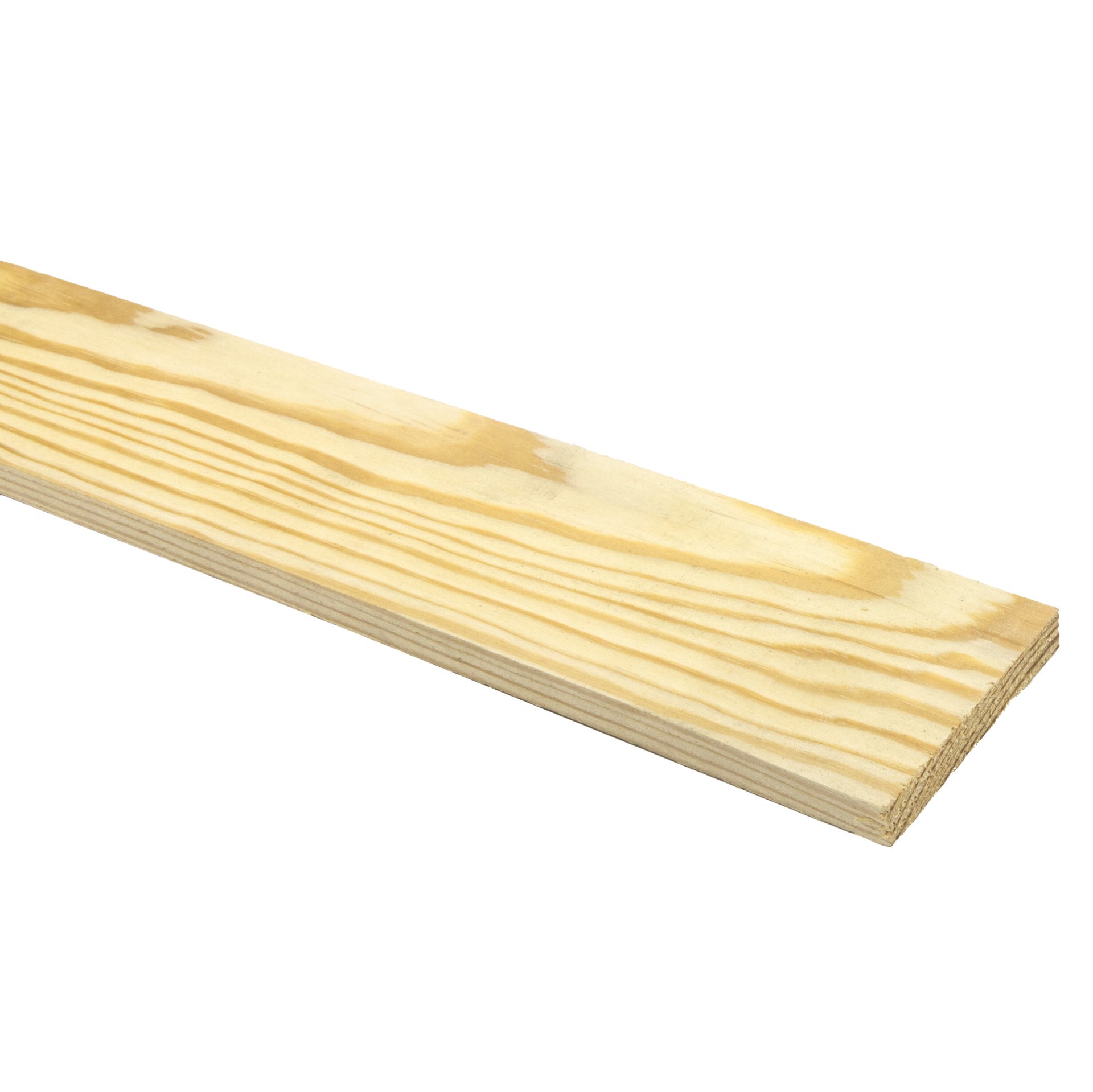 slide 1 of 6, RELIABILT 3/8-in x 4-in x 3-ft Unfinished Clear S4S Pine Common Softwood Board, 1 ct