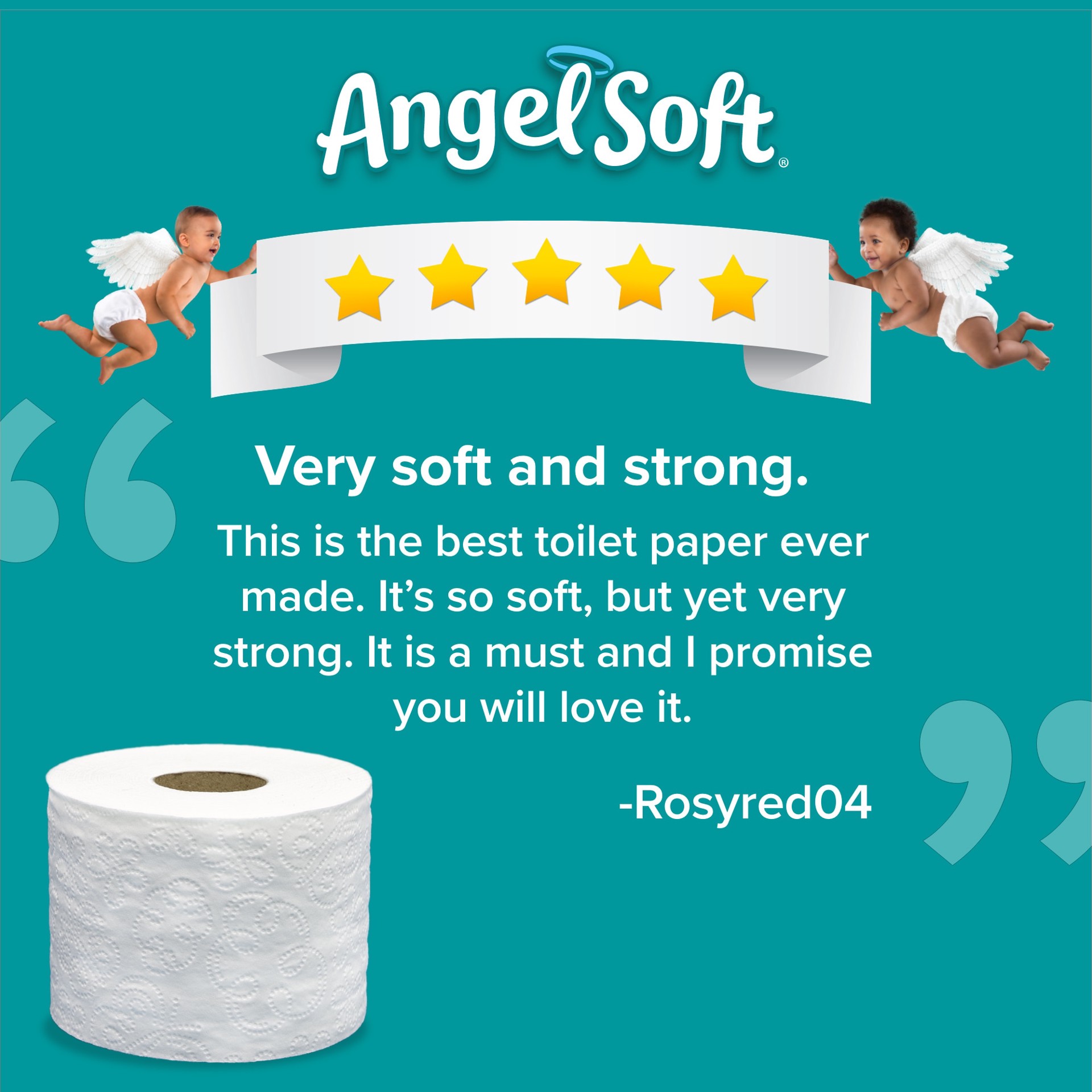 slide 4 of 6, Angel Soft 16 -Pack 2-ply Toilet Paper, 1 ct