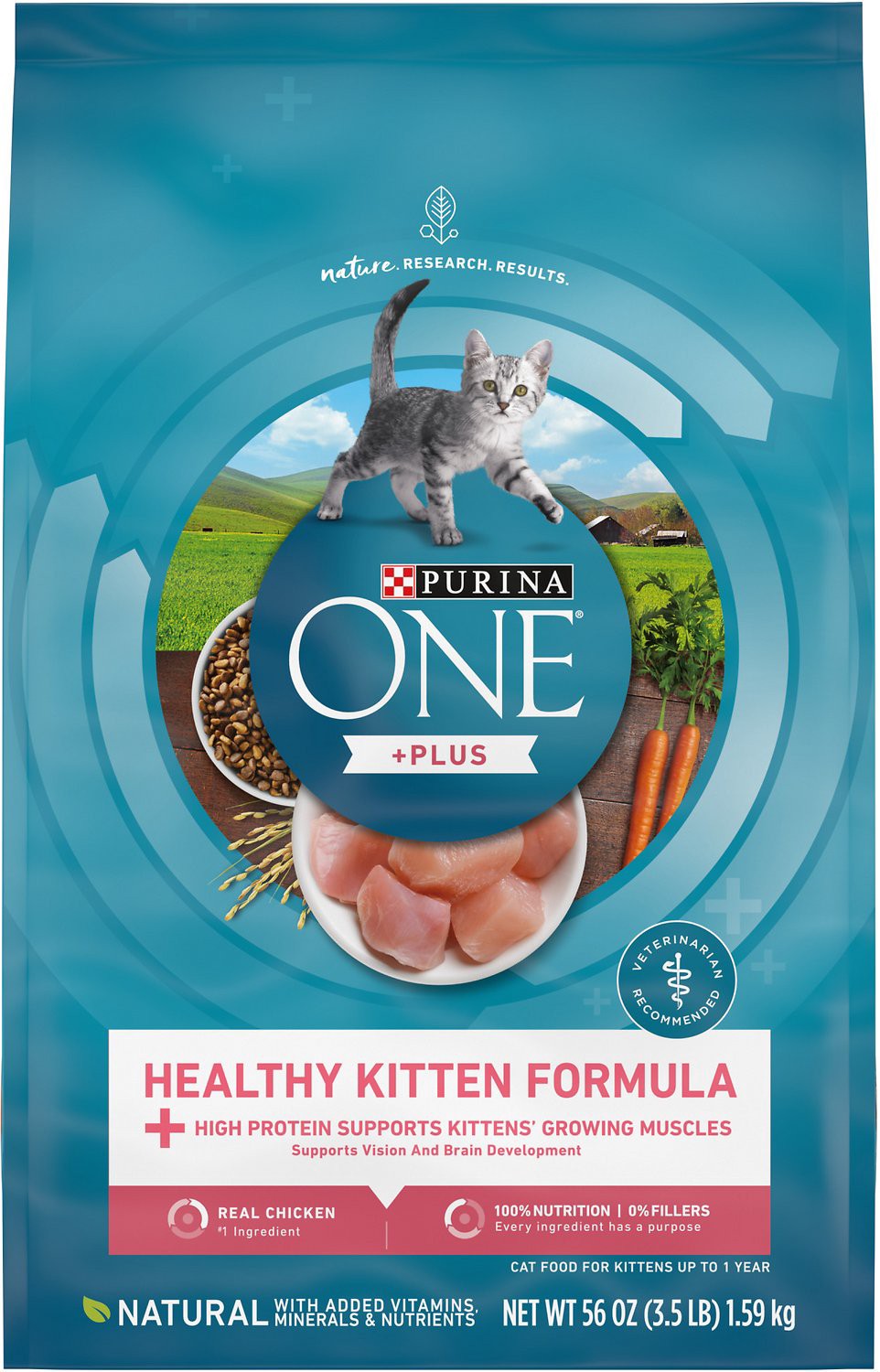 Nestle Purina Purina One Plus Dry Cat Food Up To 1 Year Chicken