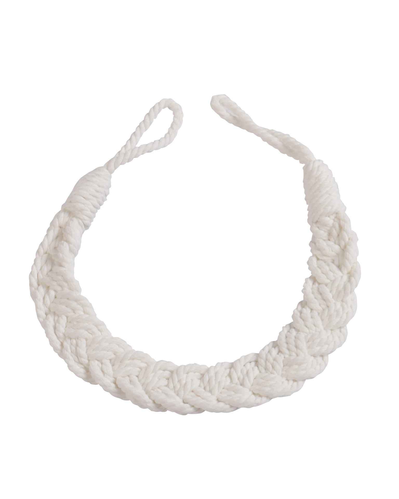 slide 1 of 3, allen + roth 18-in Ivory/hand knitting Curtain Holdbacks, 1 ct