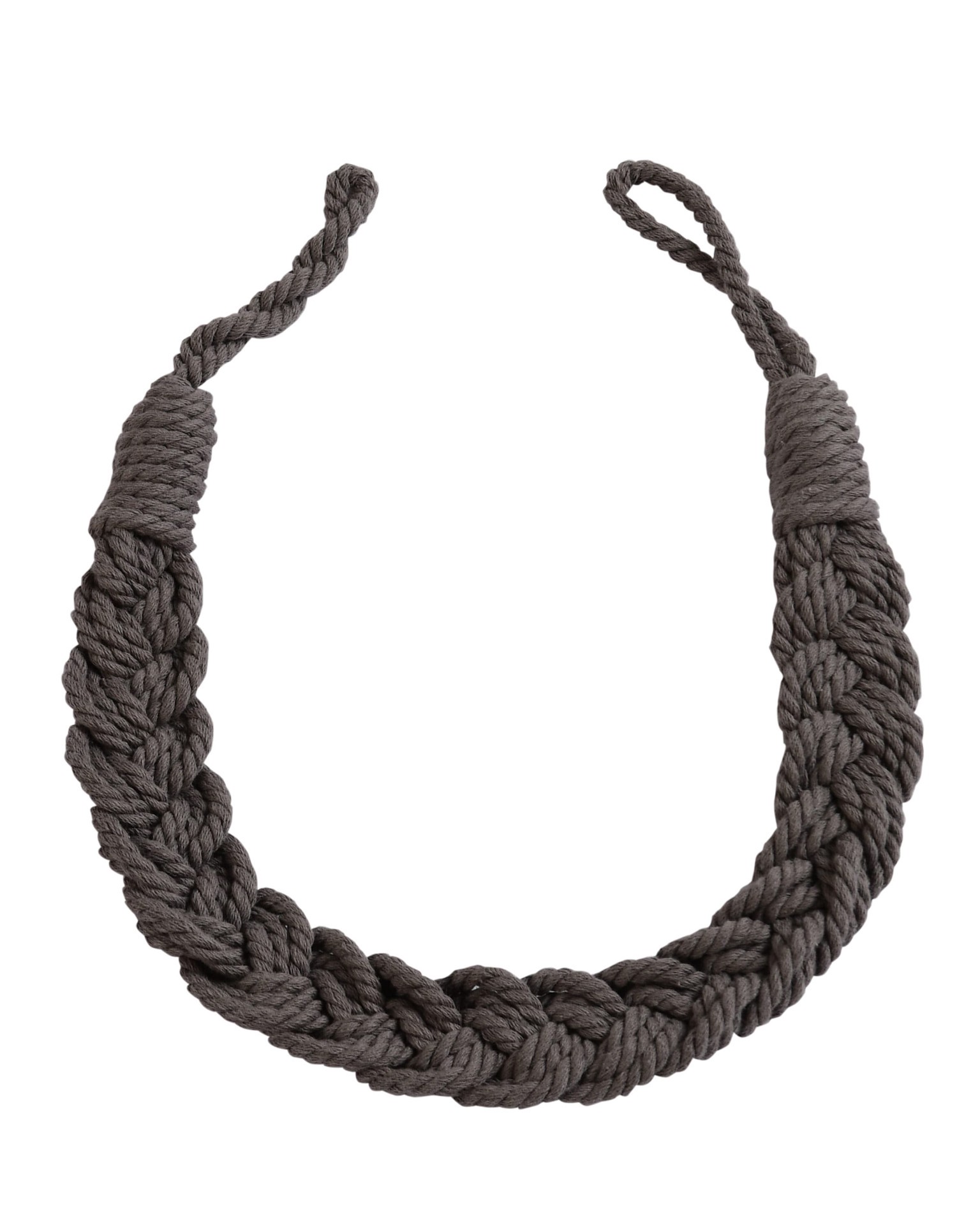 slide 1 of 3, allen + roth 18-in Gray/hand knitting Curtain Holdbacks, 1 ct