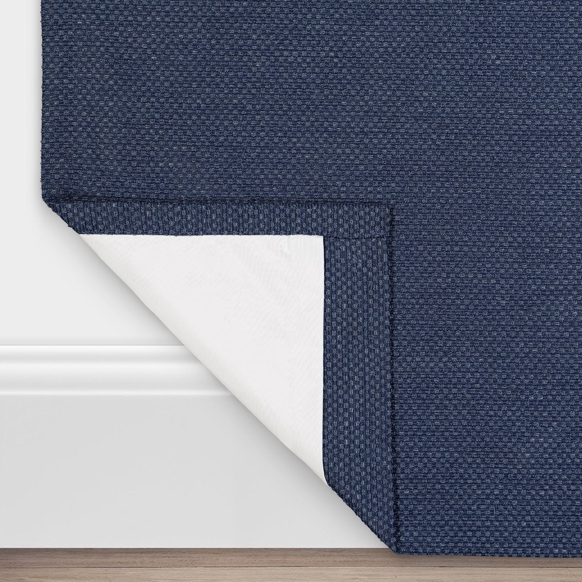 slide 5 of 5, Origin 21 84-in Navy Blackout Thermal lined Back tab Single curtain panel, 1 ct