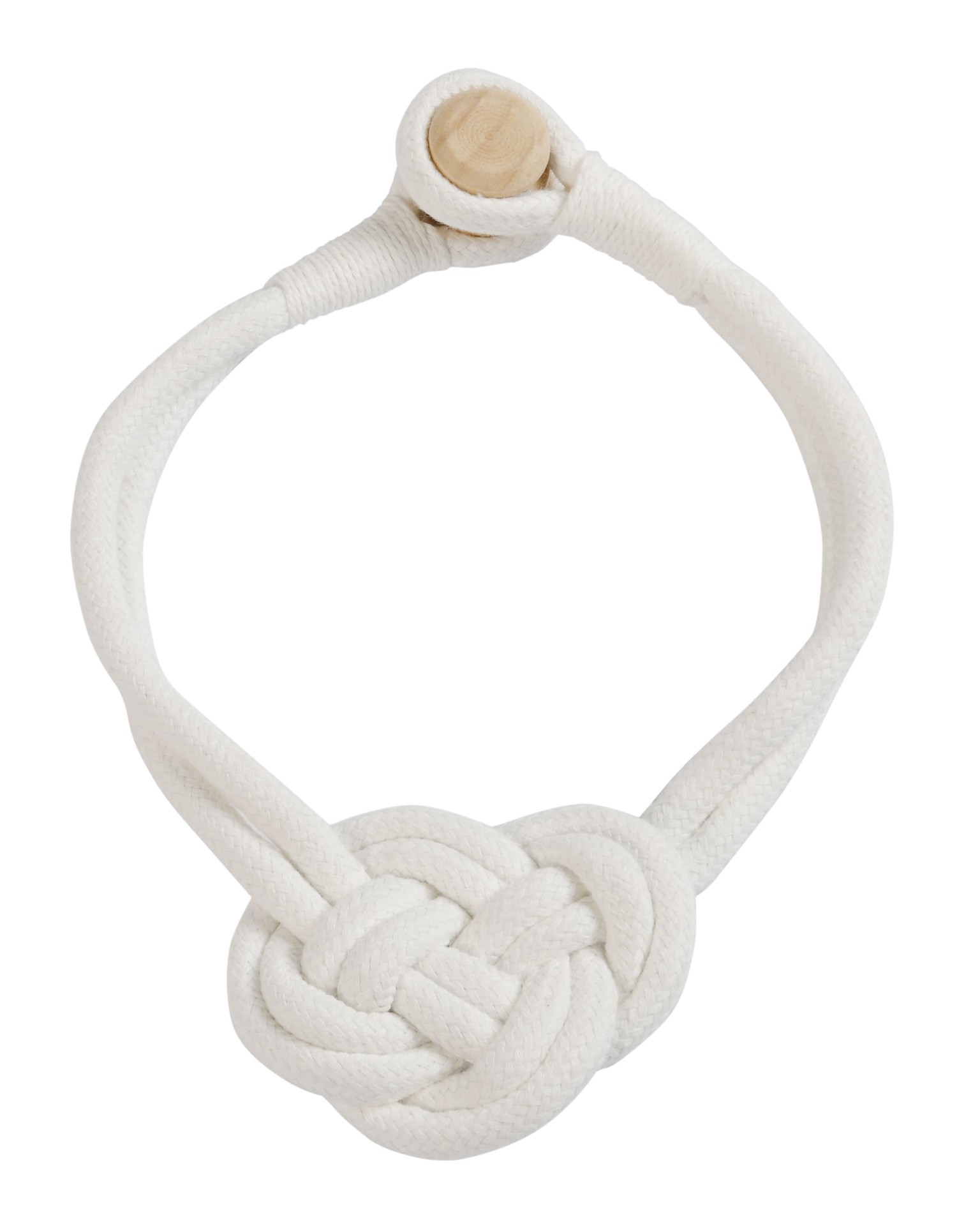 slide 1 of 3, allen + roth 20-in Ivory Curtain Holdbacks, 1 ct