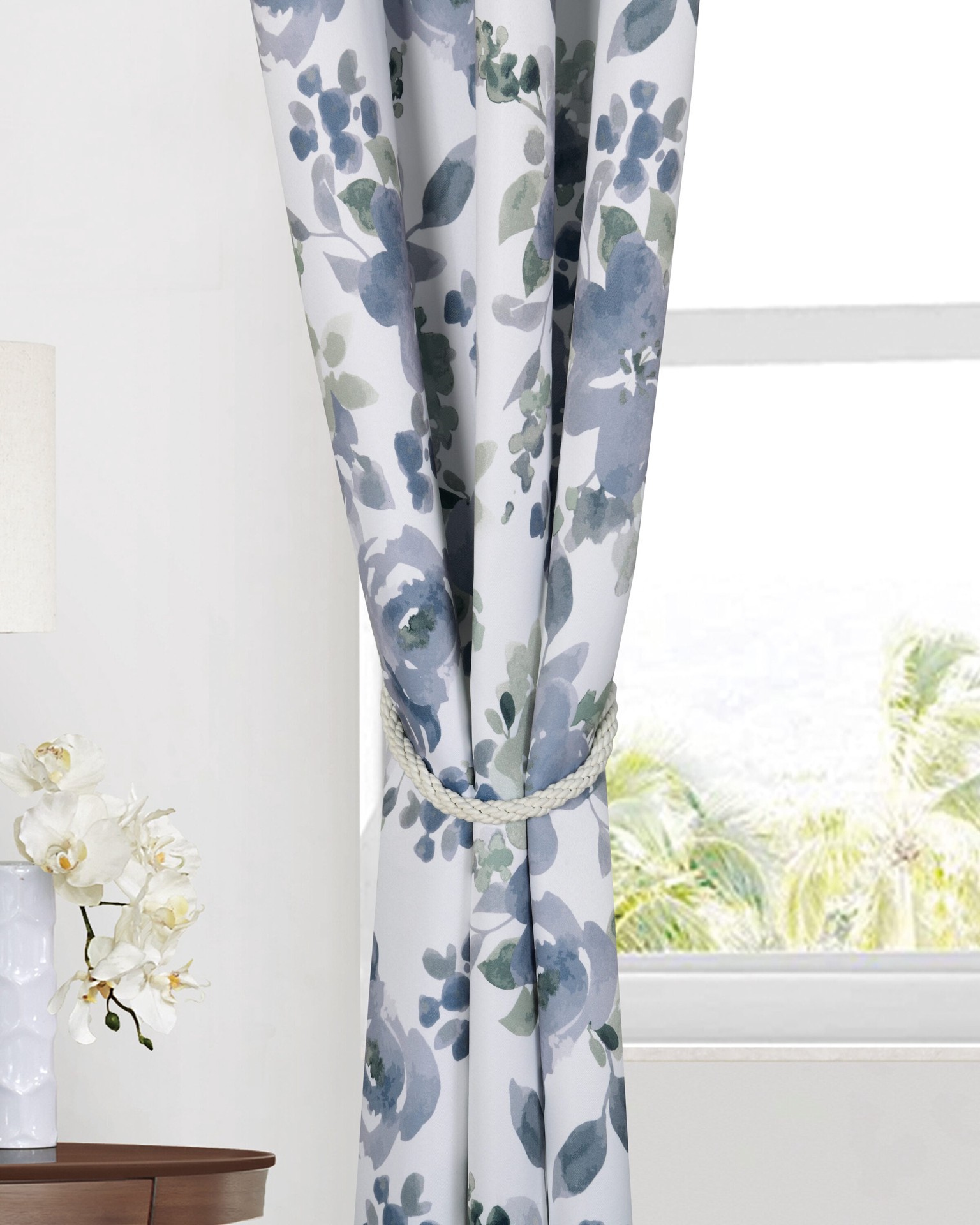 slide 3 of 3, allen + roth 20-in Ivory/hand knitting Curtain Holdbacks, 1 ct