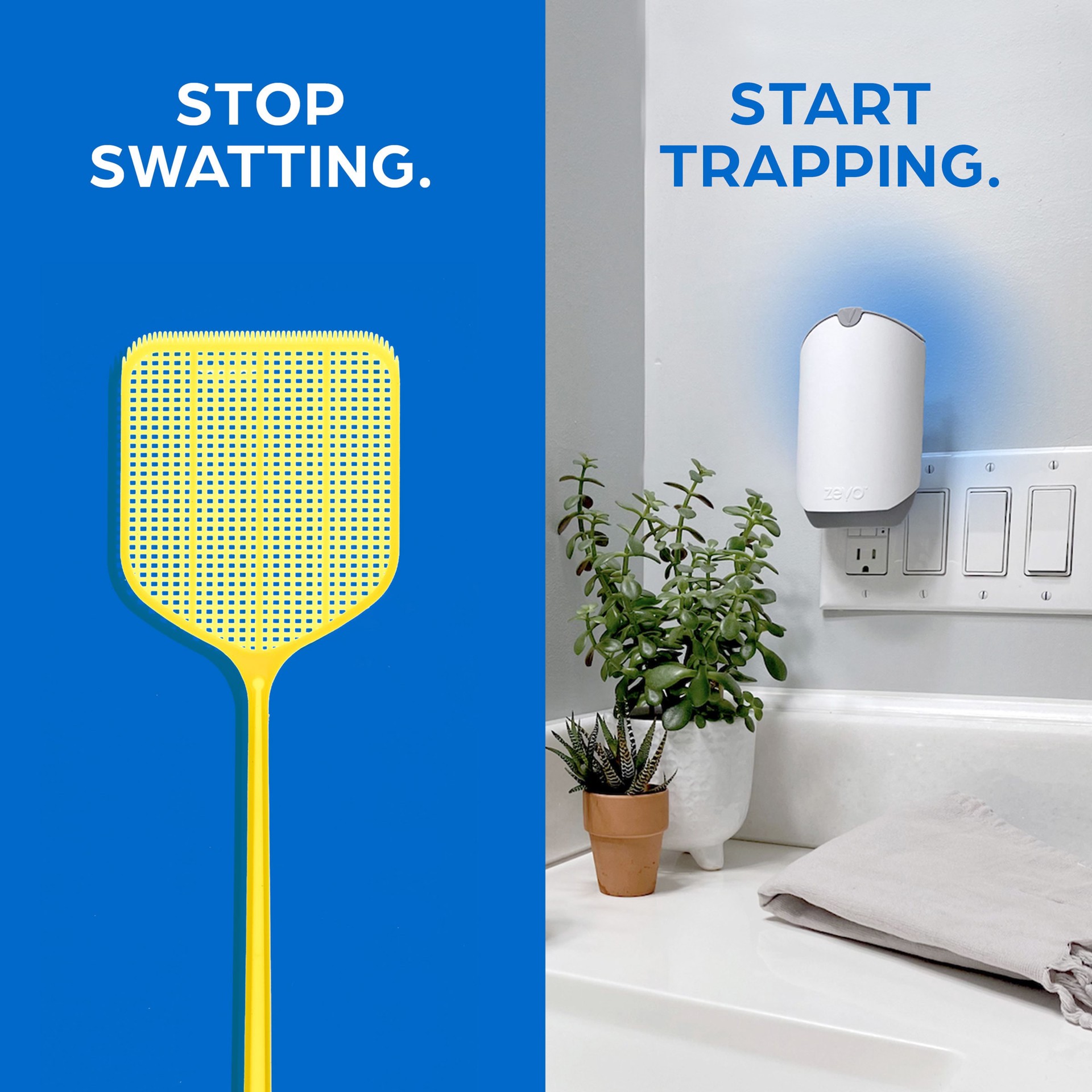 slide 4 of 5, Zevo Flying Insect Trap, Fly Trap Refill Cartridges (2 Cartridges) Indoor Glue Refill Insect Trap 2 -Pack, 1 ct