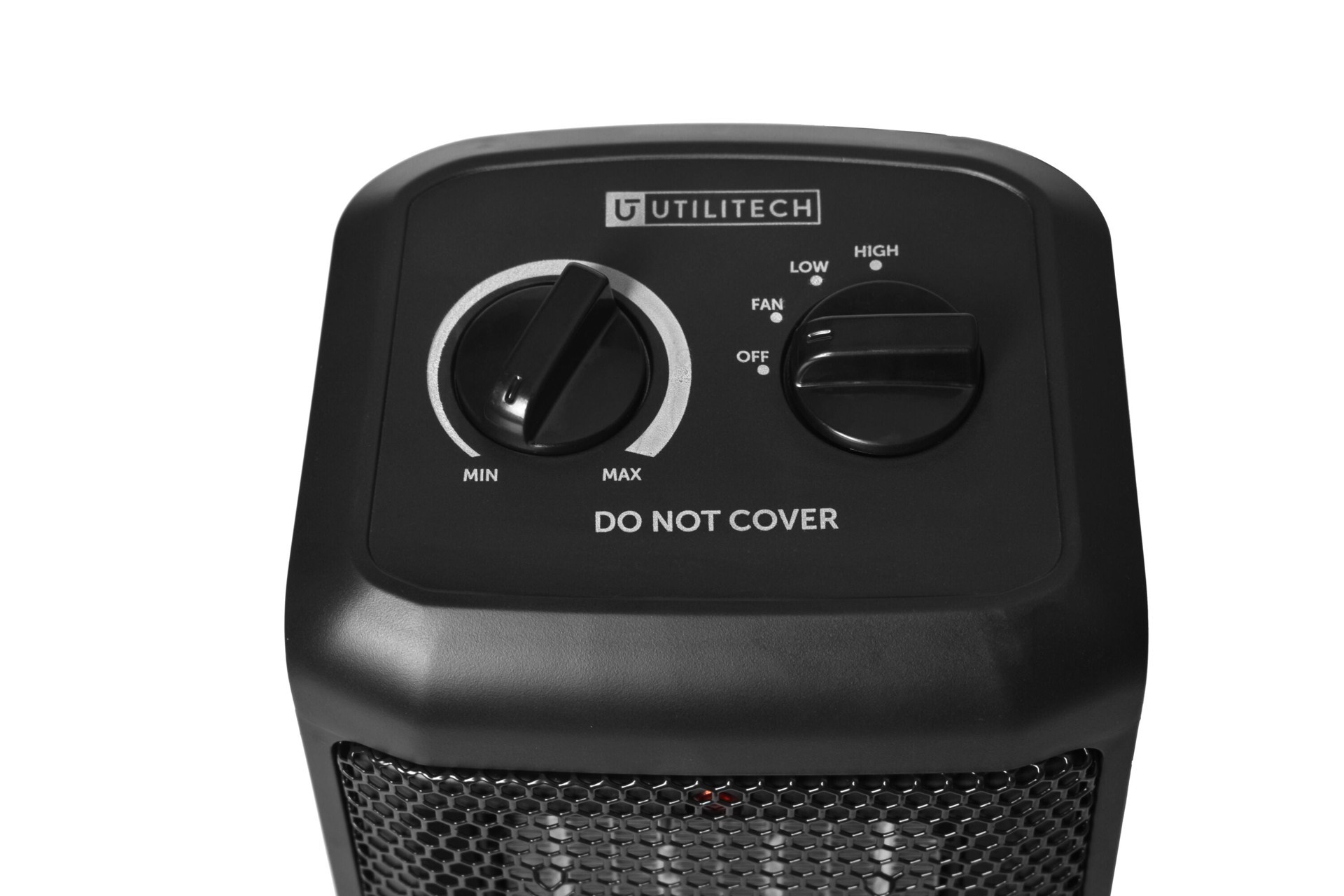 slide 6 of 6, Utilitech 1500 -Watt Ceramic Compact personal Indoor Electric Space Heater with Thermostat, 1 ct