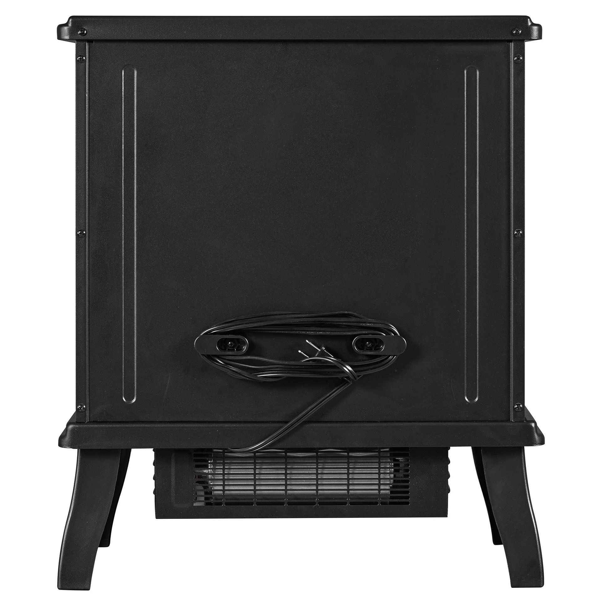 slide 5 of 6, Style Selections 19.5-in W 5200-BTU Black Metal Infrared Quartz Electric Stove with Thermostat, 1 ct