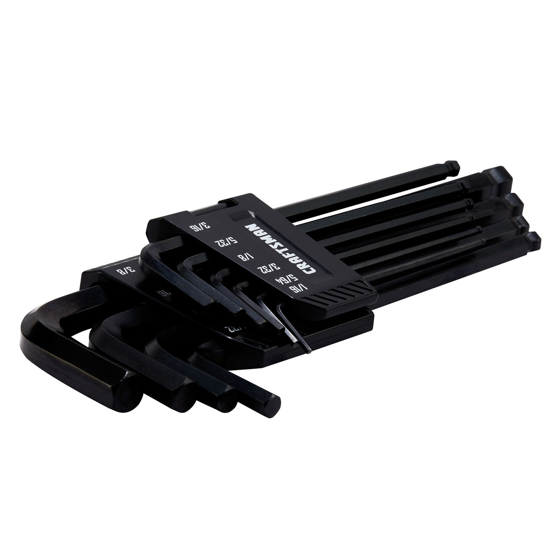 slide 6 of 6, CRAFTSMAN Assorted Standard (SAE) 10 -Pieces Ball End Hex key set, 1 ct