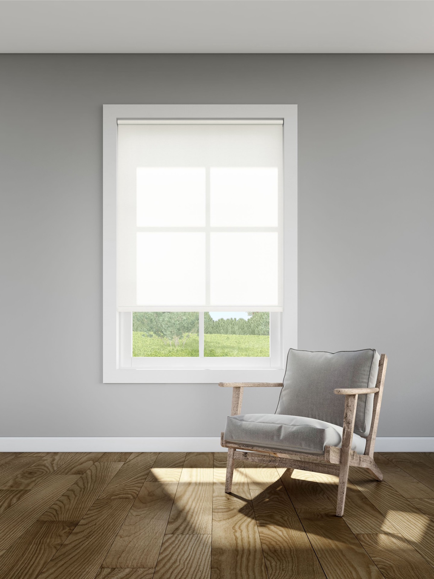 slide 4 of 6, LEVOLOR 55-in x 72-in Dove Light Filtering Cordless Roller Shade, 1 ct