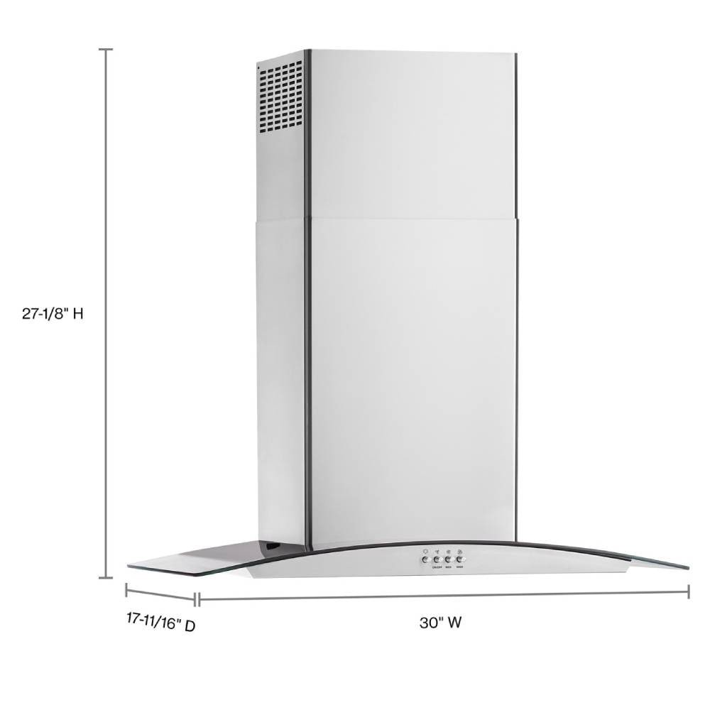 slide 4 of 6, Whirlpool 30 inch Convertible 340-CFM Recirculating Stainless Steel Wall-Mounted Range Hood, 1 ct