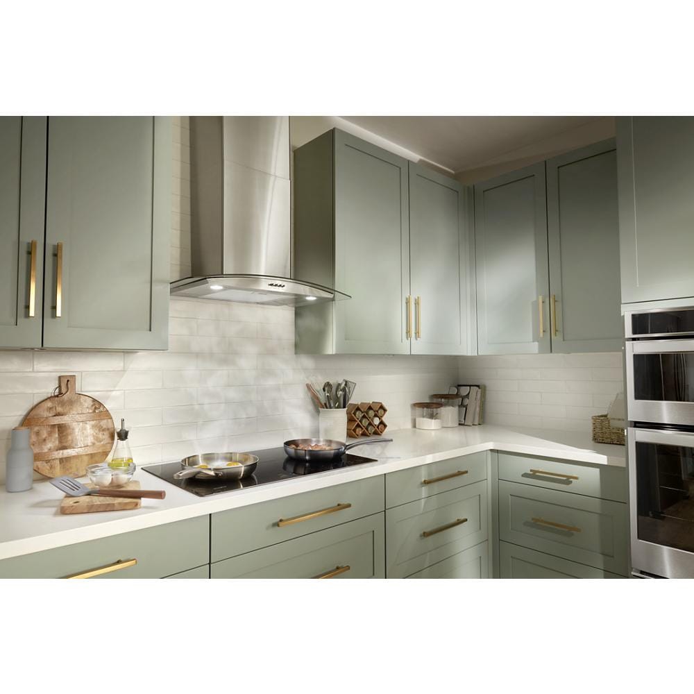 slide 3 of 6, Whirlpool 30 inch Convertible 340-CFM Recirculating Stainless Steel Wall-Mounted Range Hood, 1 ct