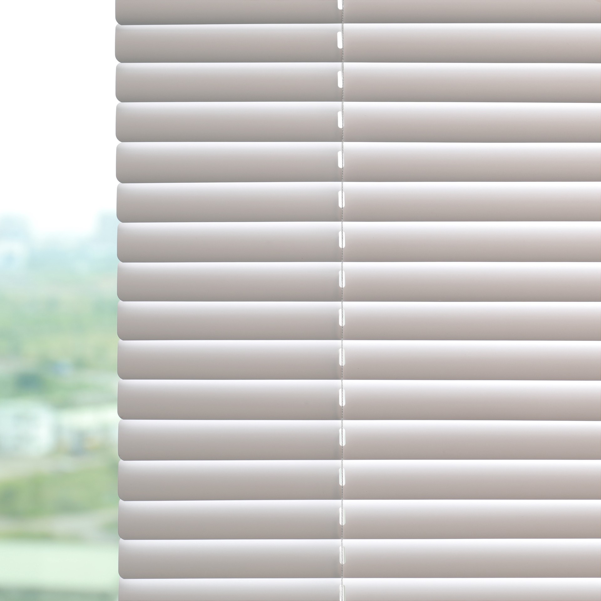 slide 4 of 6, Project Source Room Darkening 1-in Slat Width 23-in x 64-in Cordless White Vinyl Room Darkening Mini-blinds, 1 ct