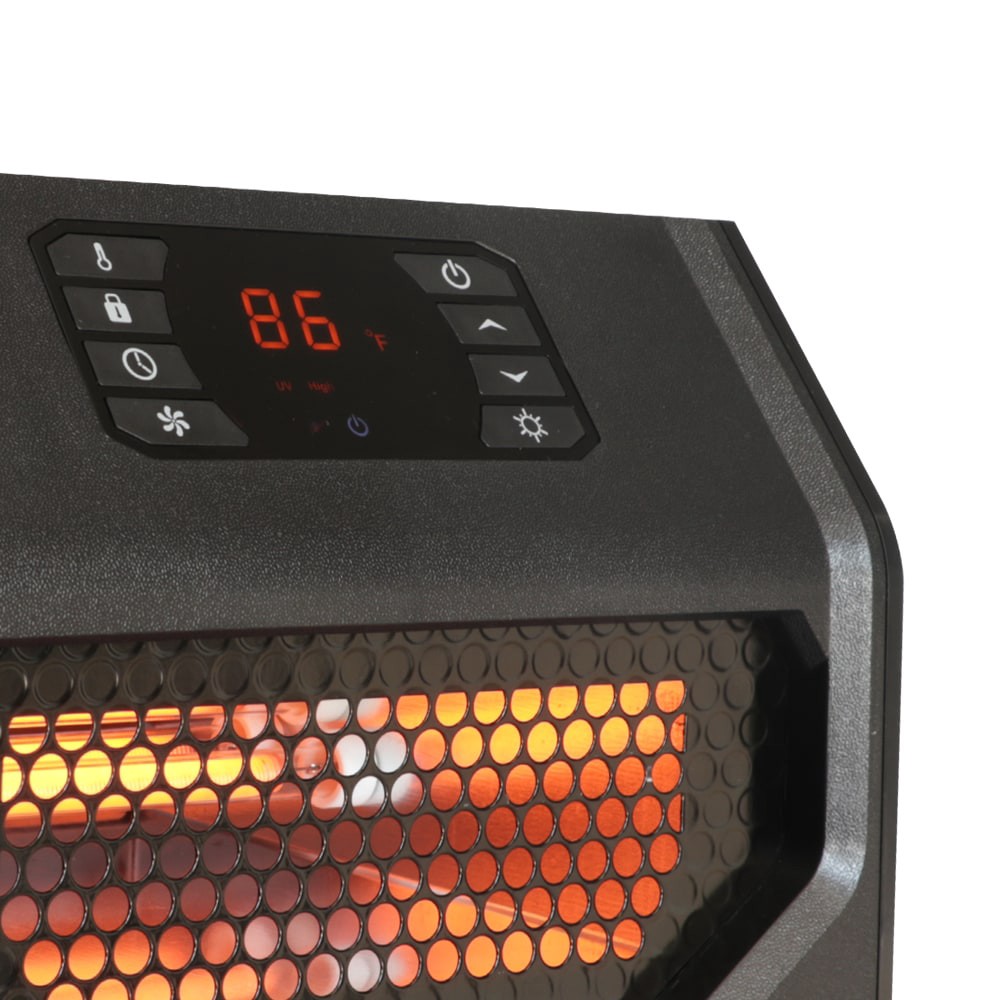 slide 5 of 6, Utilitech 1500 -Watt Infrared quartz Cabinet Indoor Electric Space Heater with Thermostat with Remote, 1 ct