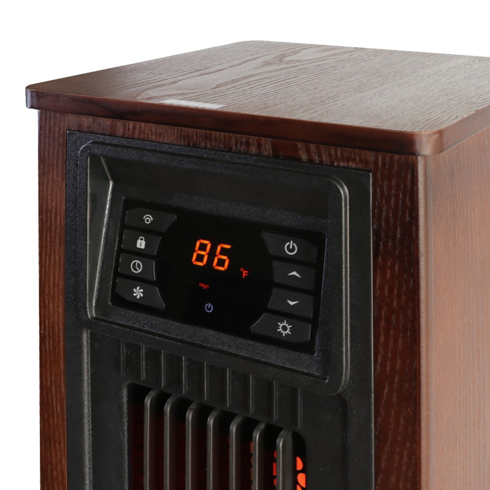 slide 5 of 6, Utilitech 1500 -Watt Infrared Tower Indoor Electric Space Heater with Thermostat with Remote, 1 ct