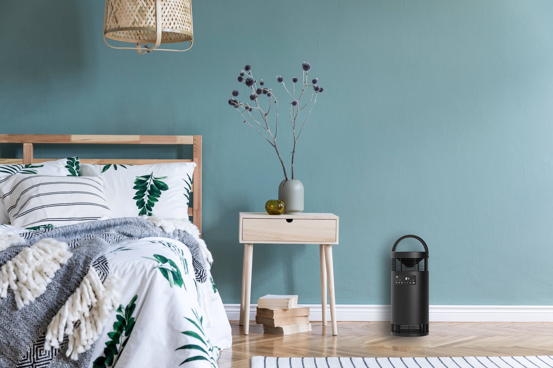 slide 2 of 6, Utilitech 1500 -Watt Ceramic Tower Indoor Electric Space Heater with Thermostat with Remote, 1 ct