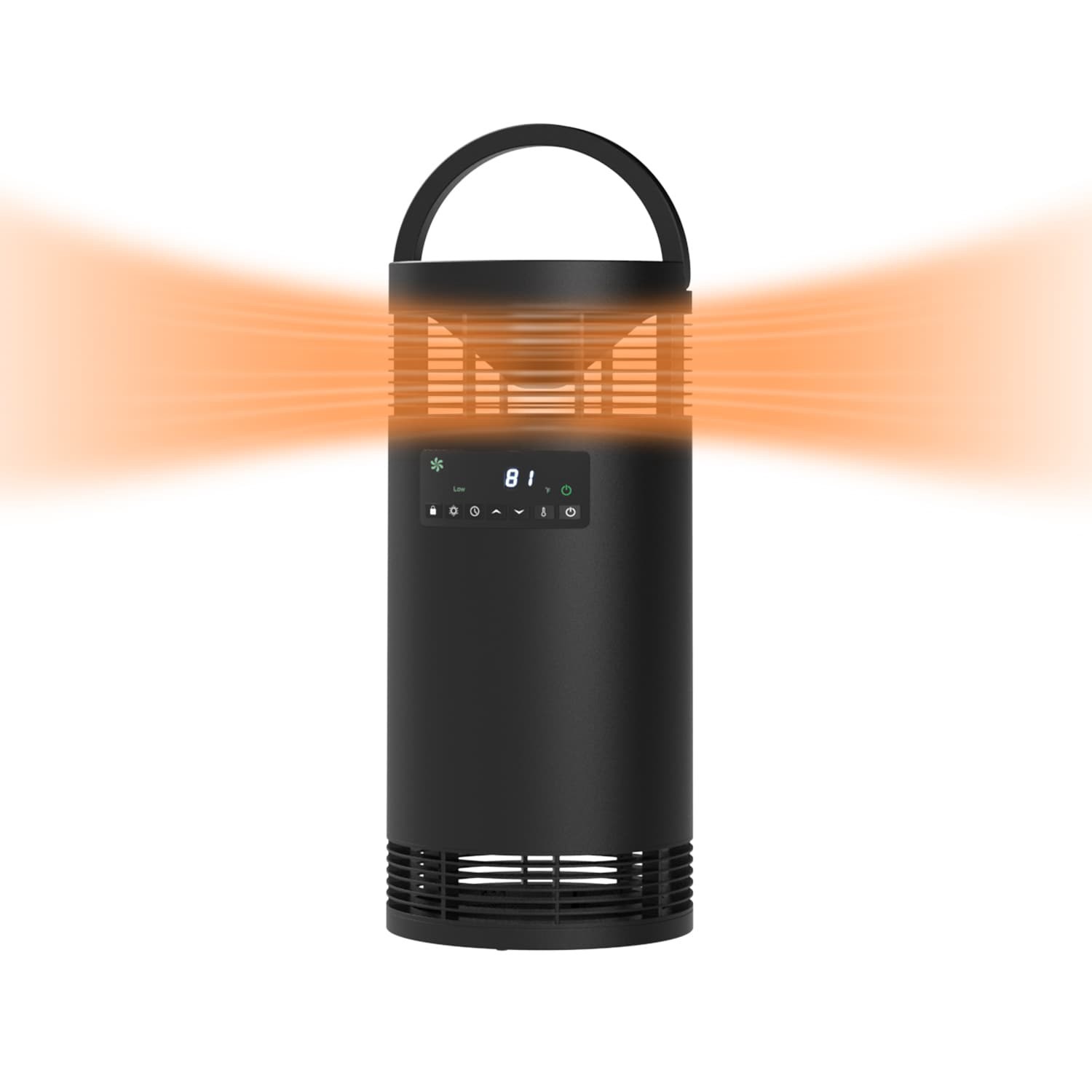 slide 5 of 6, Utilitech 1500 -Watt Ceramic Tower Indoor Electric Space Heater with Thermostat with Remote, 1 ct