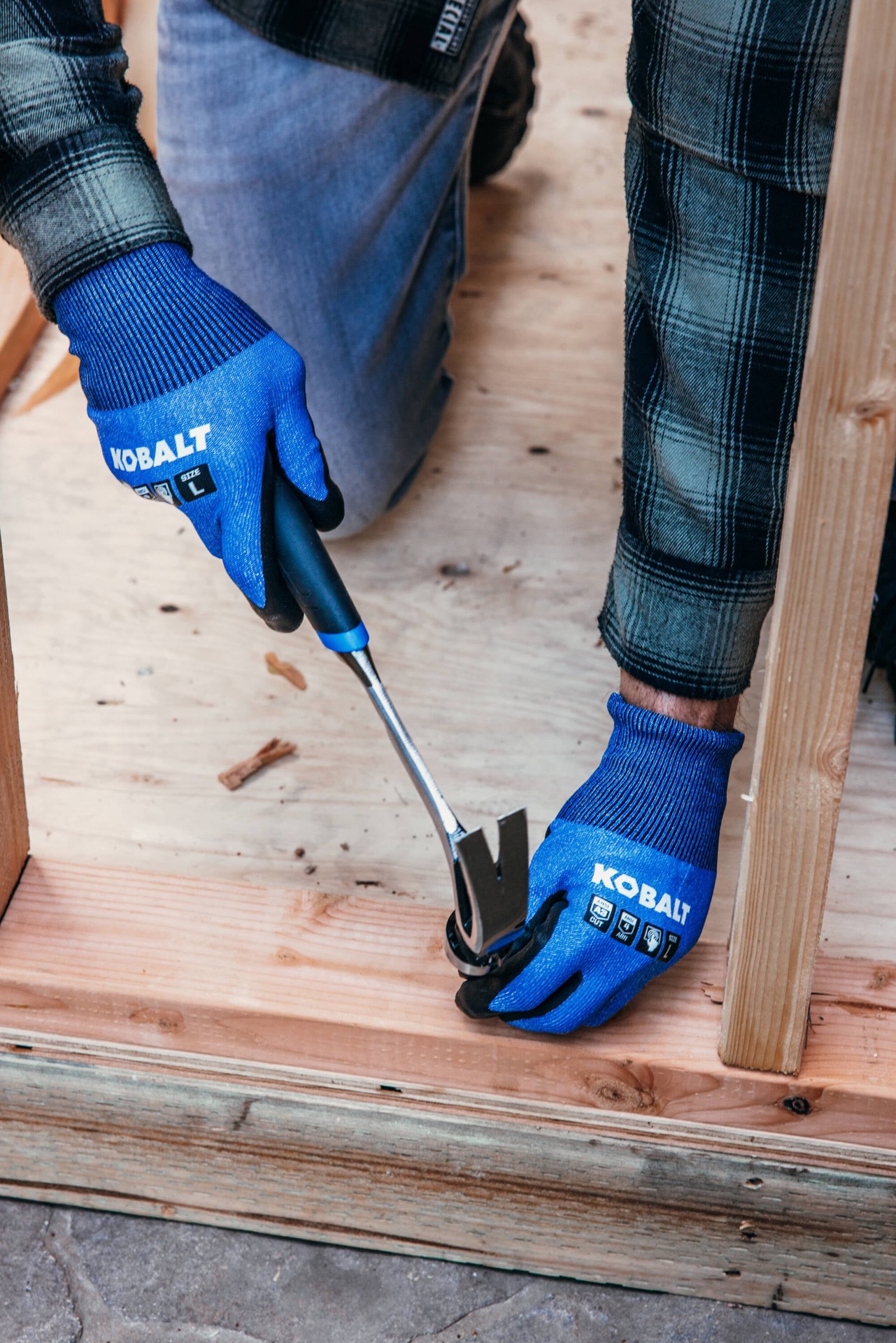 slide 5 of 6, Kobalt X-large Black Nitrile dipped Nitrile Everyday Gloves 1 -Pairs, 1 ct