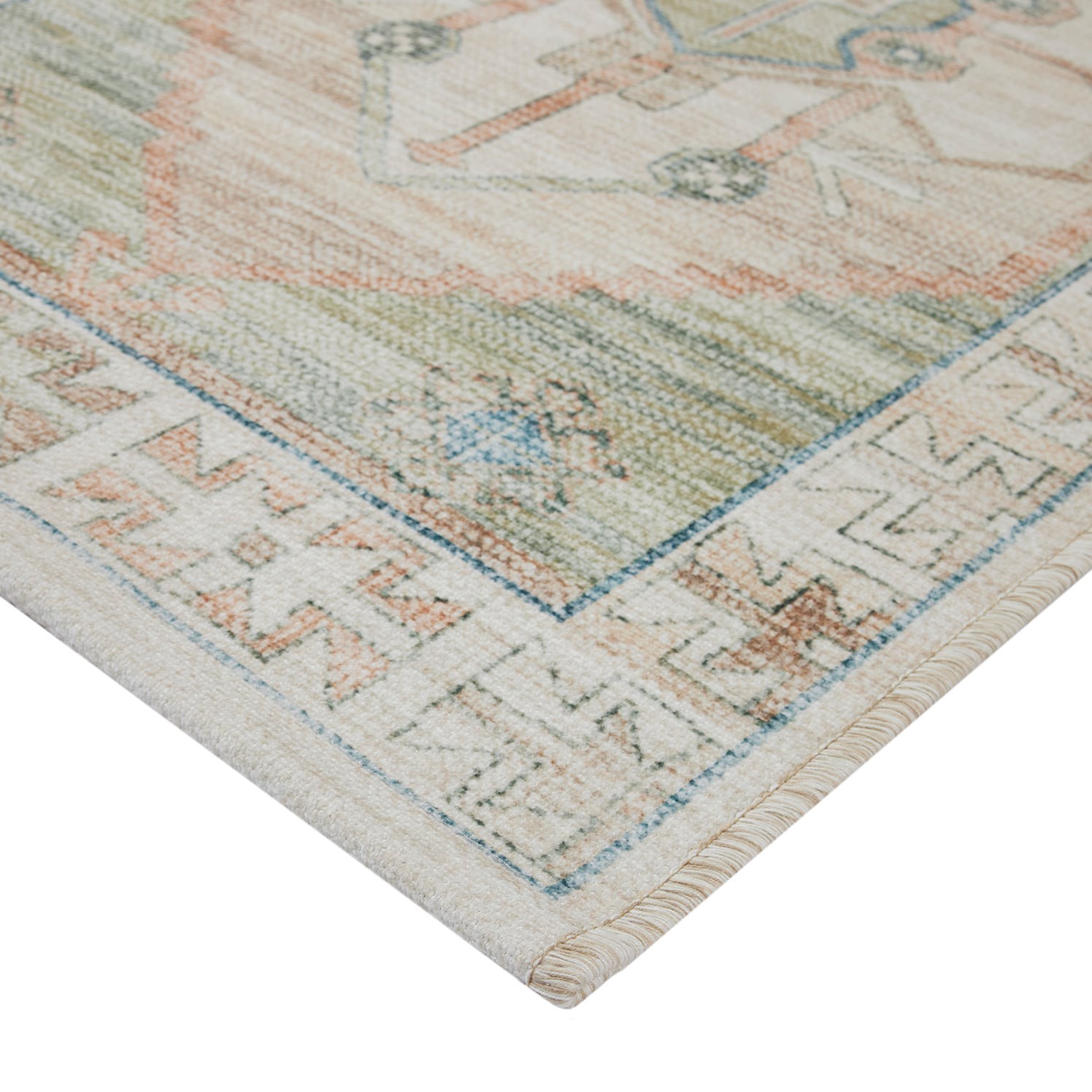 slide 4 of 6, allen + roth 2 x 7 (ft) Loomed Hillside Rectangular Indoor Distressed/Overdyed Machine washable Runner rug, 1 ct