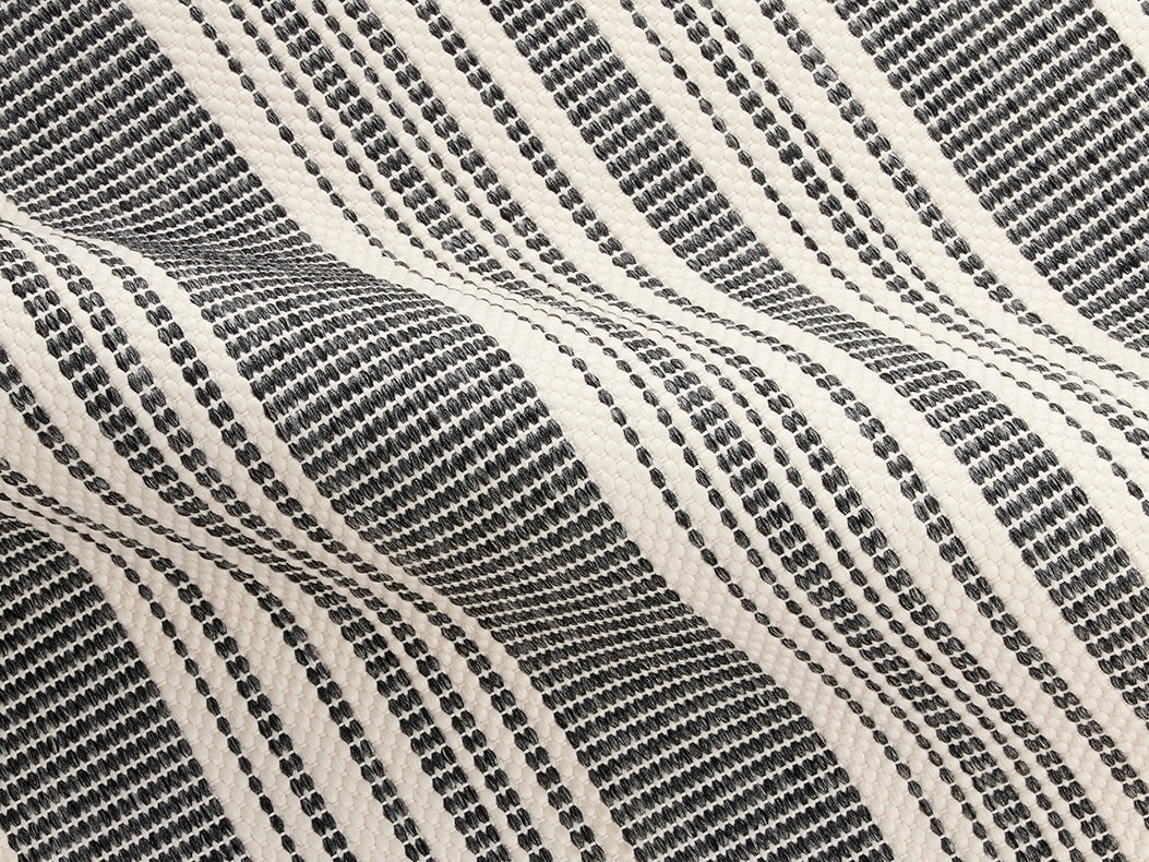 slide 5 of 6, Origin 21 2 x 7 (ft) Loomed Polypropylene Charcoal Ivory Rectangular Indoor Stripe Machine washable Runner rug, 1 ct