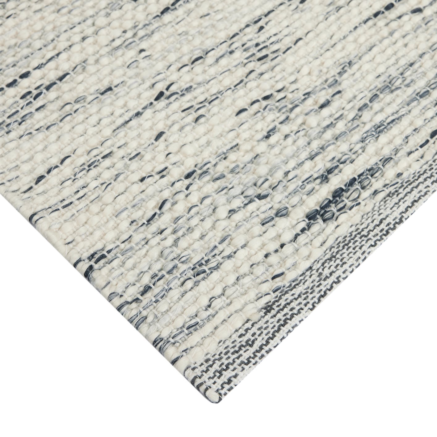 slide 4 of 6, Origin 21 2 x 3 (ft) Loomed Polyester Ivory Charcoal Rectangular Indoor Ombre Machine washable Throw rug 3, 1 ct