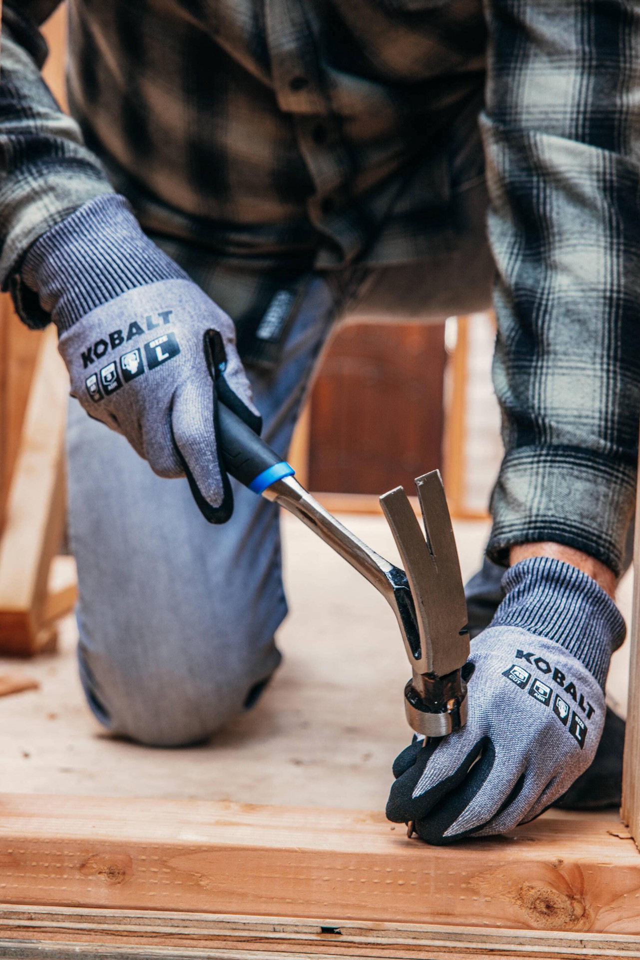 slide 3 of 6, Kobalt Large Black Nitrile dipped Nitrile 1 -Pairs, 1 ct