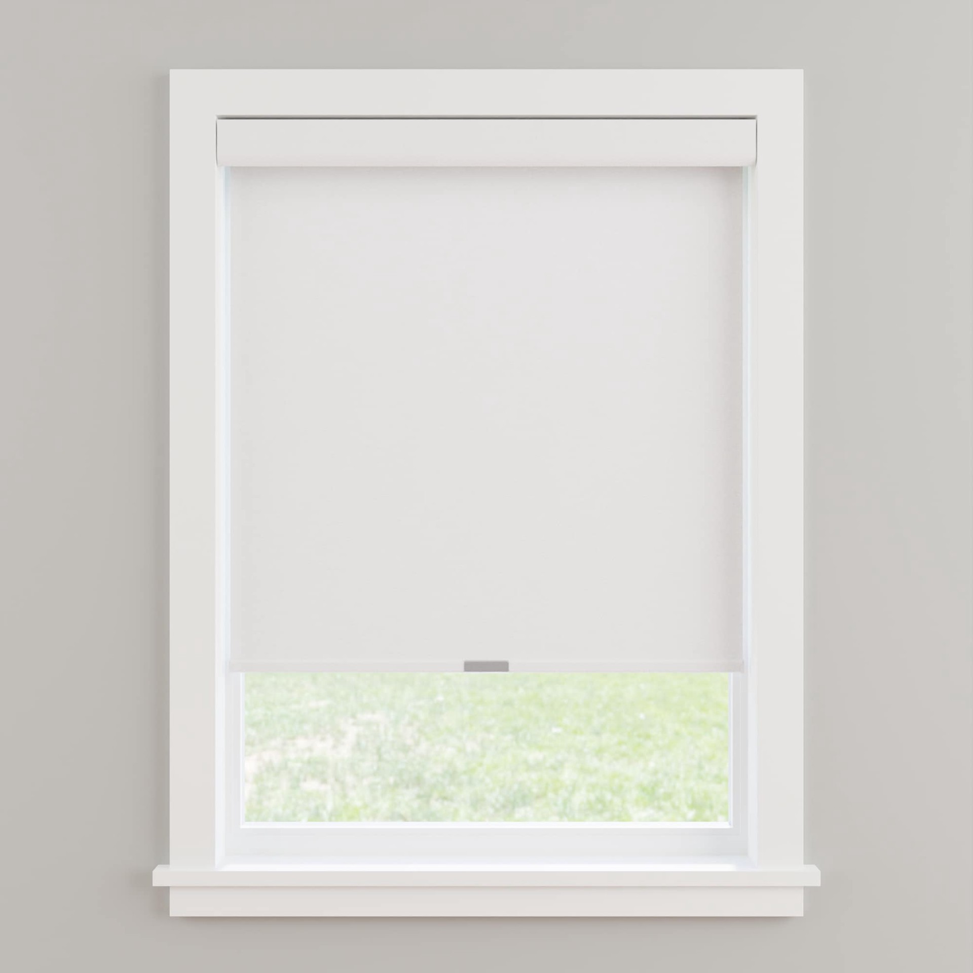 slide 1 of 6, allen + roth 35-in x 72-in White Room Darkening Cordless Roller Shade, 1 ct