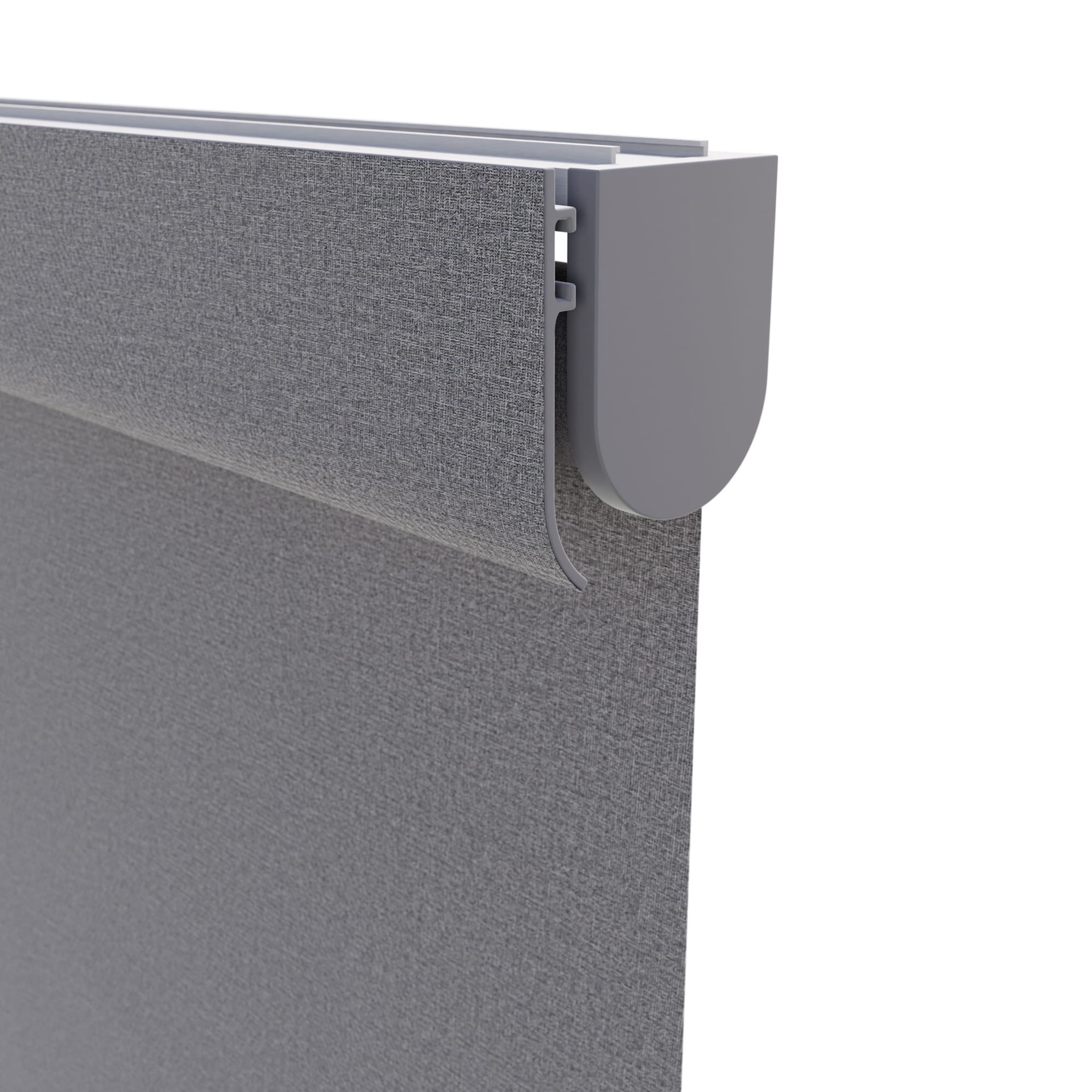 slide 4 of 6, allen + roth 34-in x 72-in Gray Room Darkening Cordless Roller Shade, 1 ct