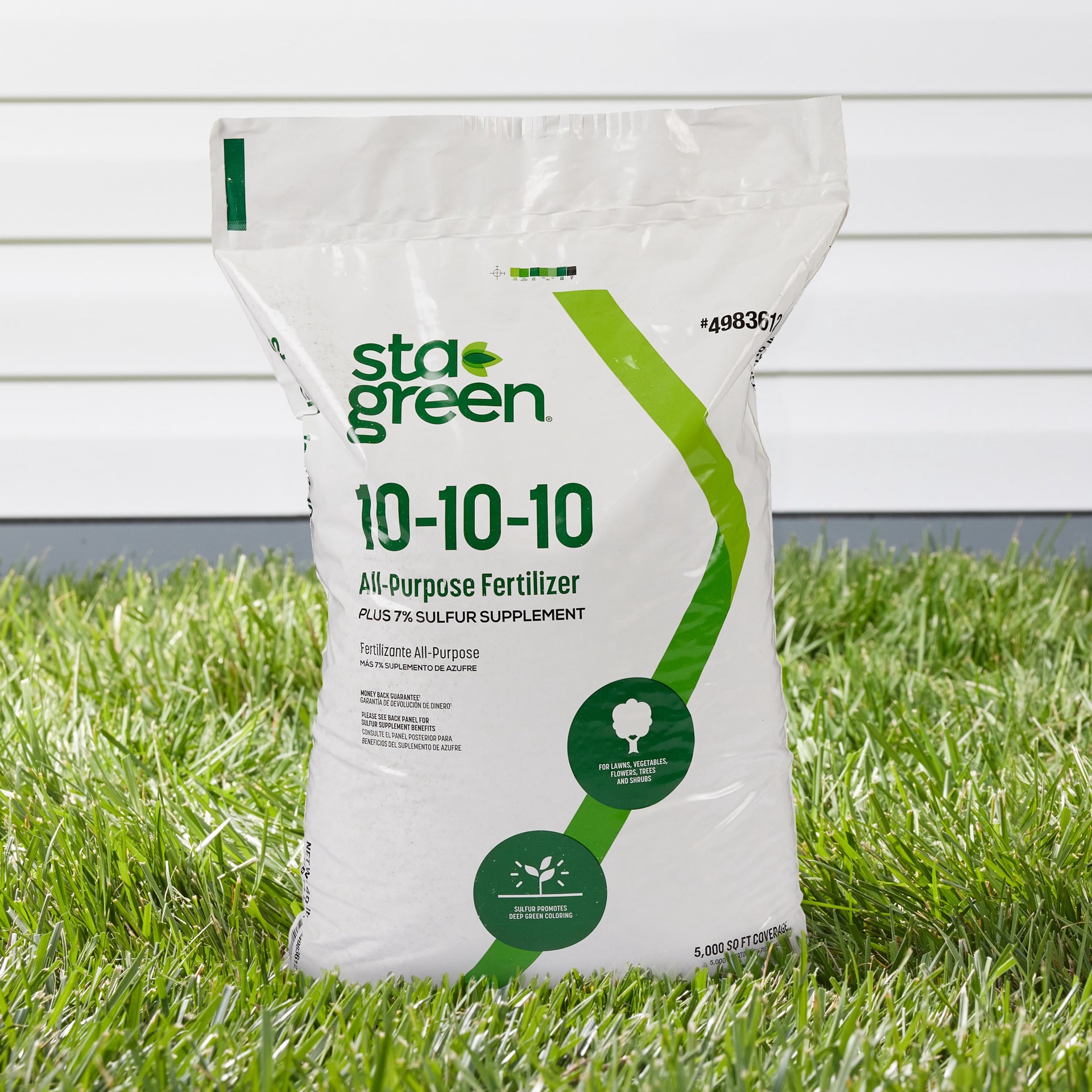 slide 5 of 6, Sta-Green 40-lb 5000-sq ft 10-10-10 All Purpose Fertilizer, 1 ct