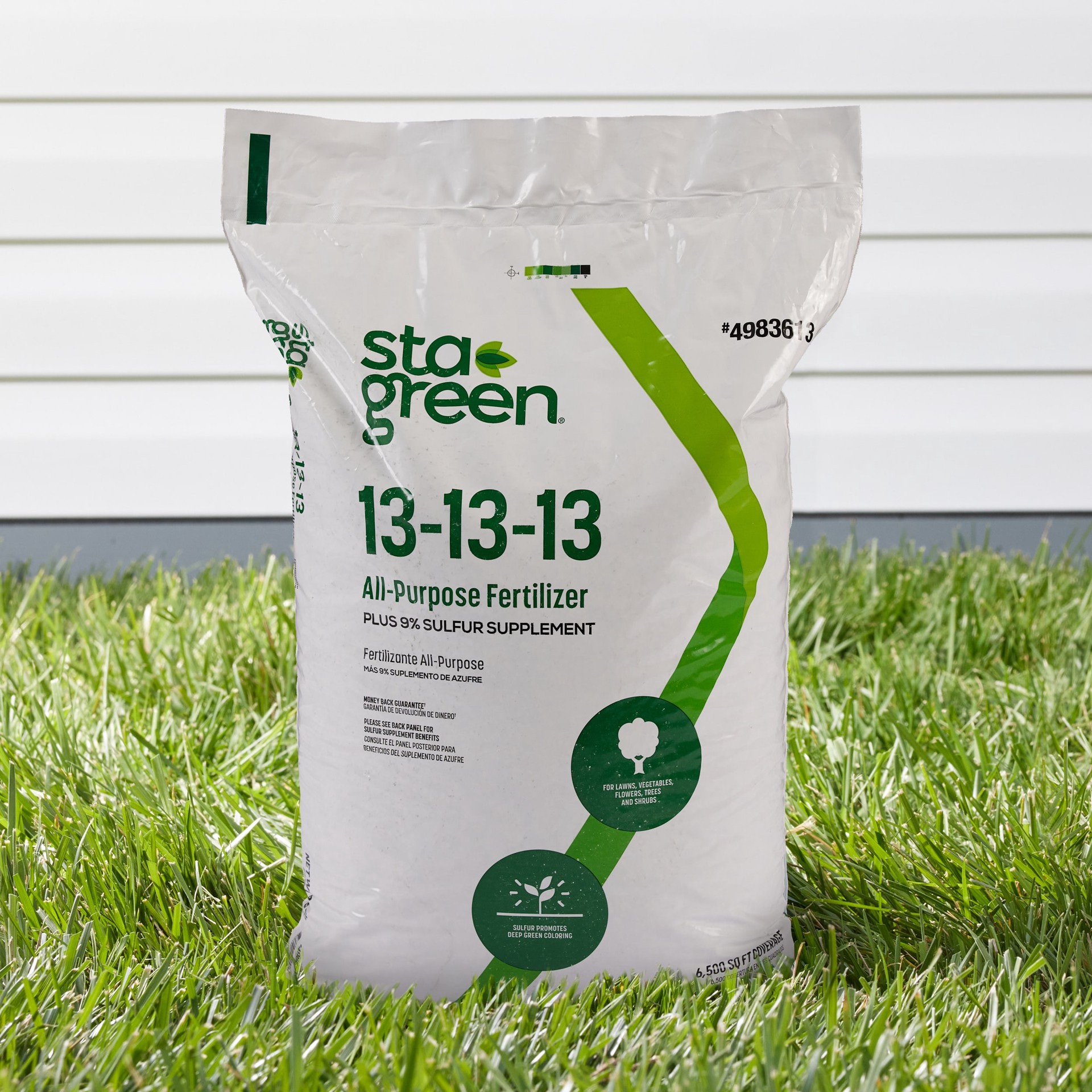 slide 5 of 6, Sta-Green 40-lb 6500-sq ft 13-13-13 All Purpose Fertilizer, 1 ct