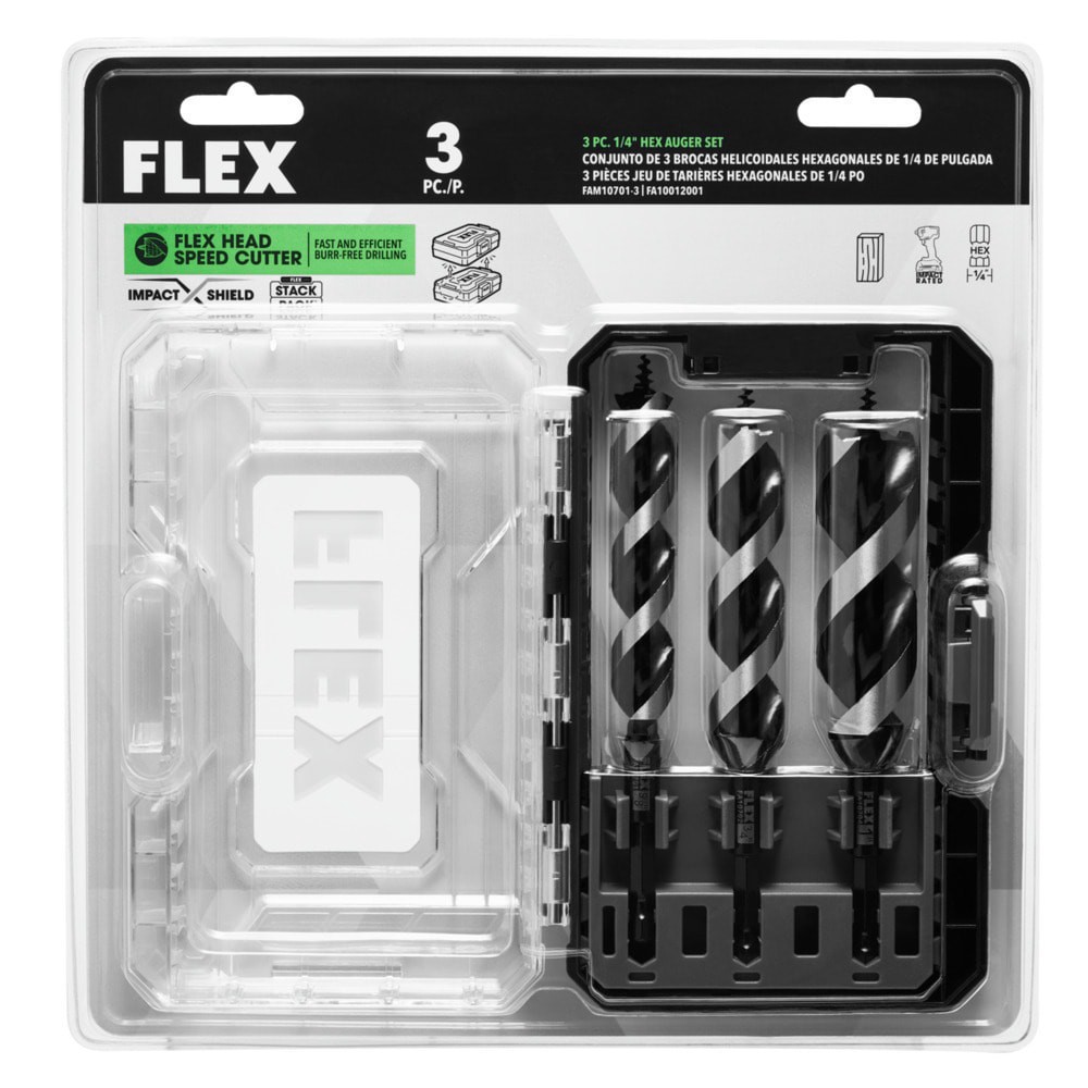 slide 4 of 5, FLEX STACK PACK 1/4-in Flex auger bit, 1 ct