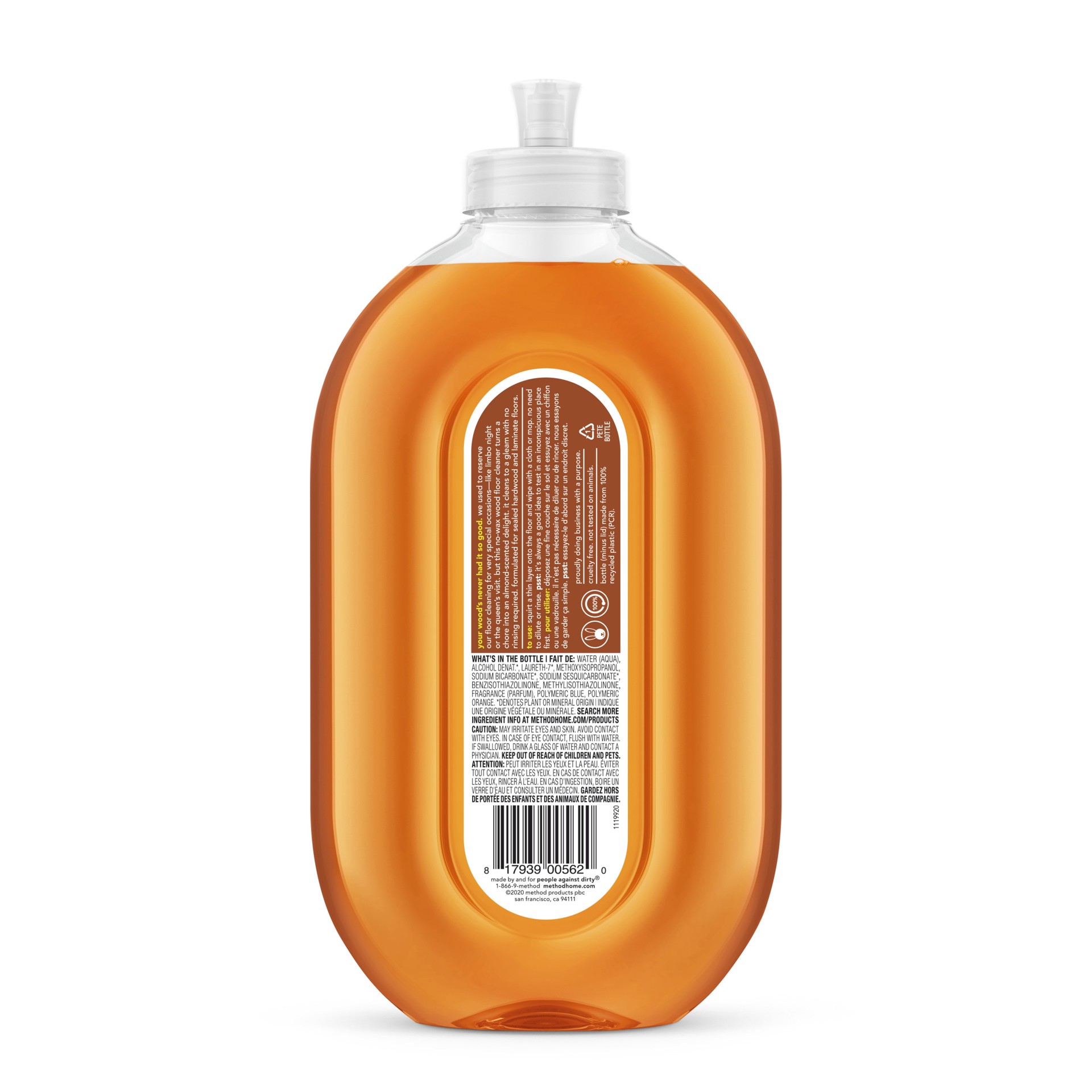 slide 5 of 5, method Squirt+Mop Hardwood Almond Liquid Floor Cleaner 25 -fl oz, 1 ct