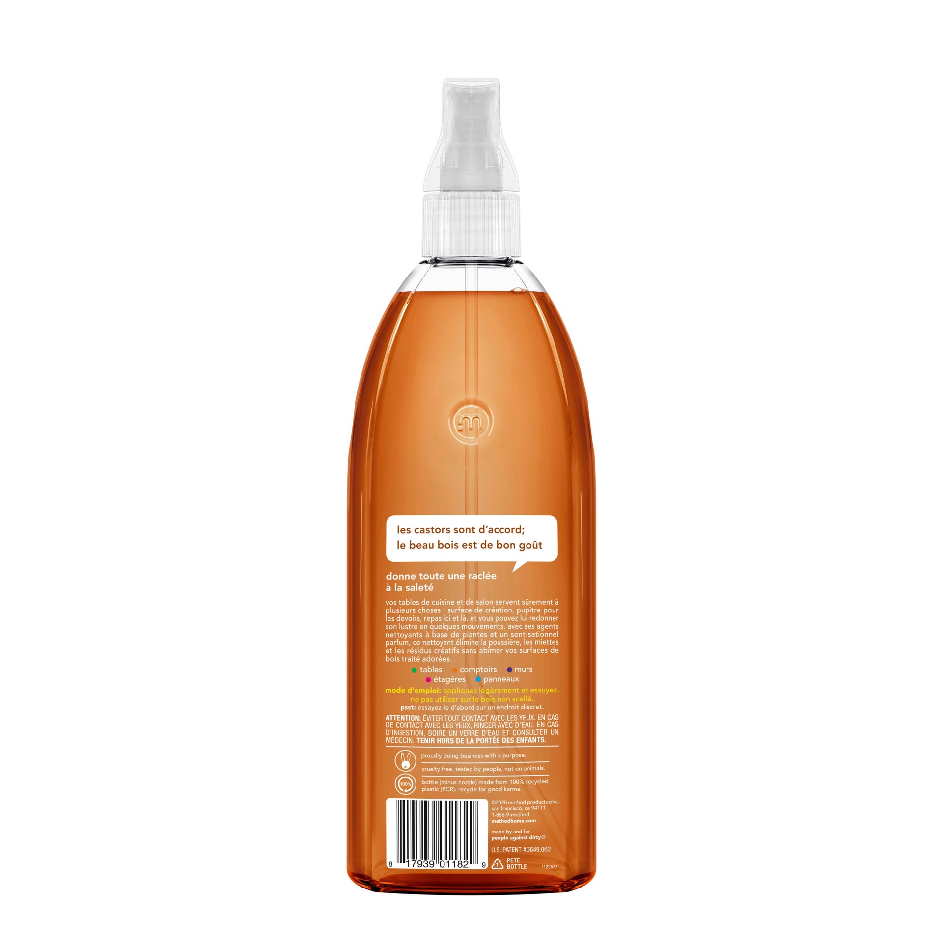 slide 6 of 6, method 28 -fl oz Almond Wood furniture cleaner, 1 ct